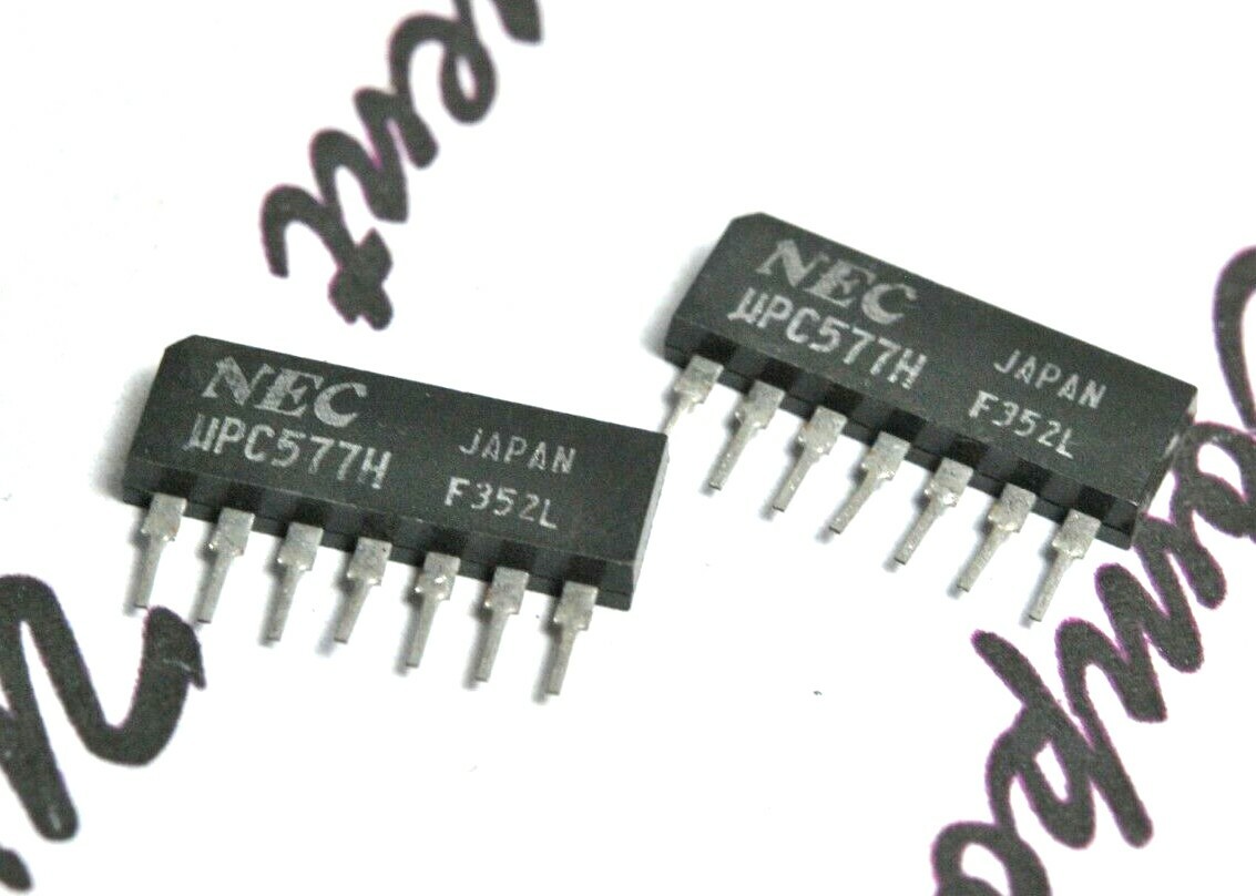 2PCS - NEC uPC577H DIP-7 Integrated Circuit / IC NOS