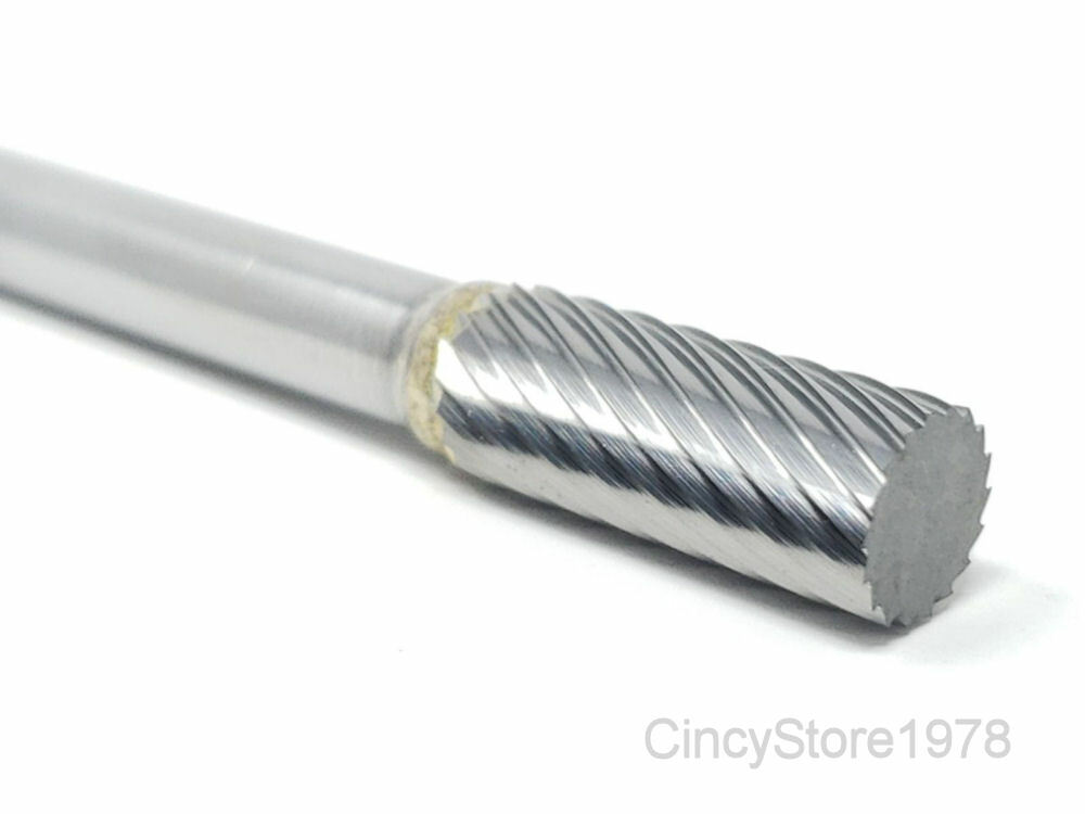 SA2S Cylindrical 5/16" Carbide Burr Bur Tool Die Grinder Bit 1/4" Shank