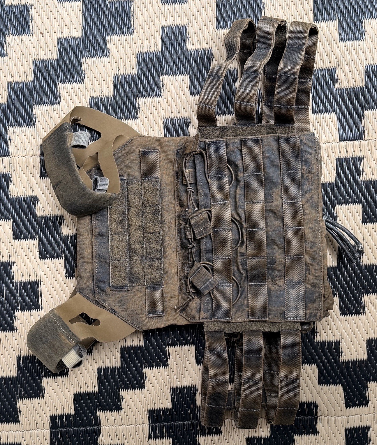 Crye Precision JPC 1.0 Coyote tan with black overspray Large jpc SF CAG