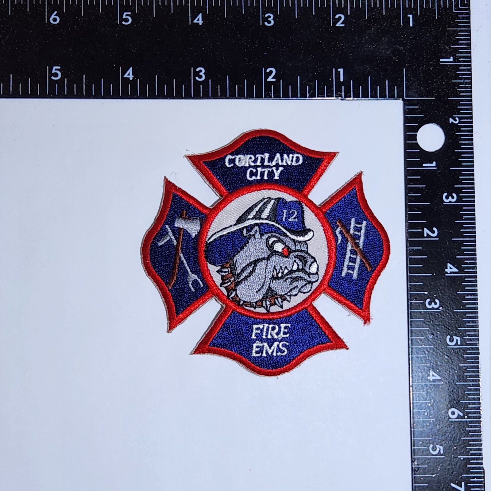 Cortland City Fire Department Patch. Great Condition!