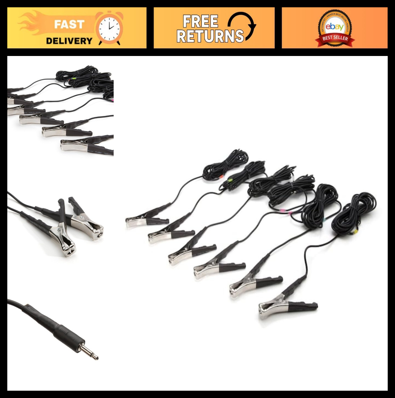 Replacement Clamp Microphones for ChassisEAR Squeak & Rattle Finder, 6-Pack, 16f