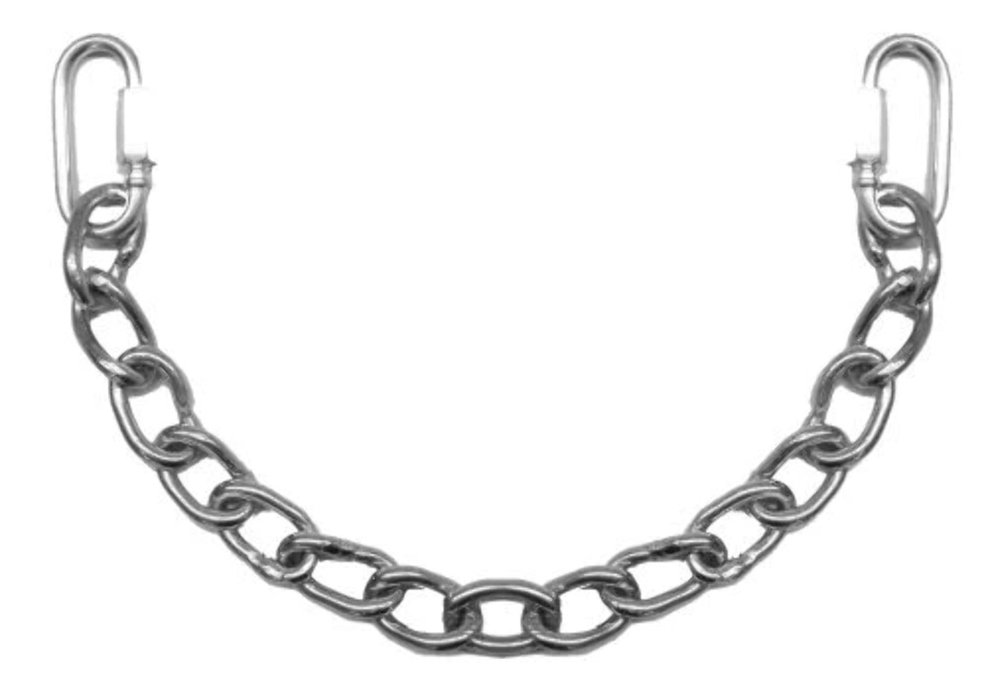 New! 13" long STAINLESS STEEL CURB CHAIN w/ Quick Links on both ends Horse bit