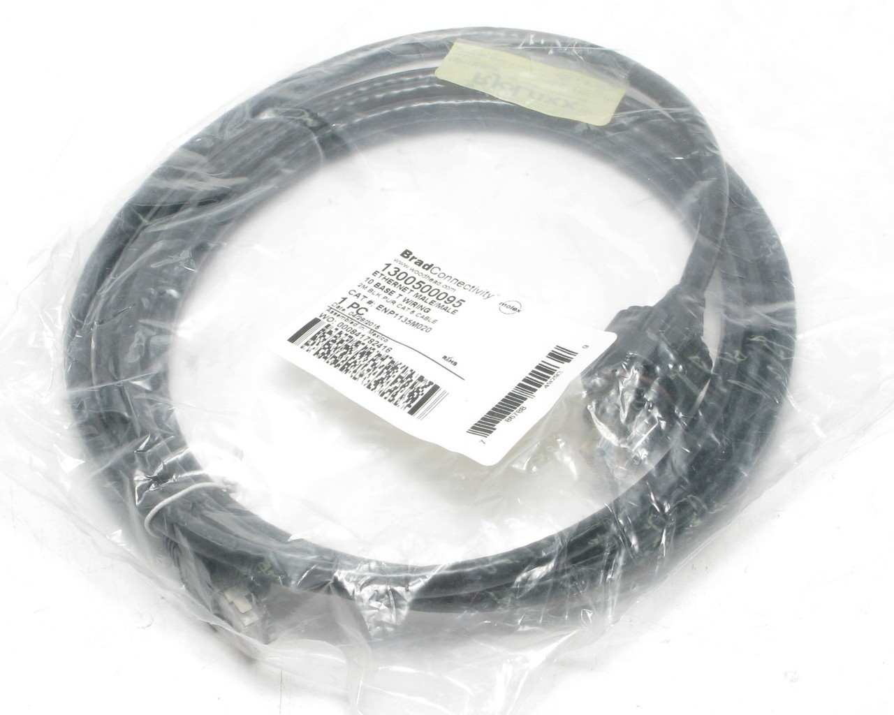 Woodhead Connectivity RJ-LNXX ENP1135M020 Rugged Ethernet Cable, 2m