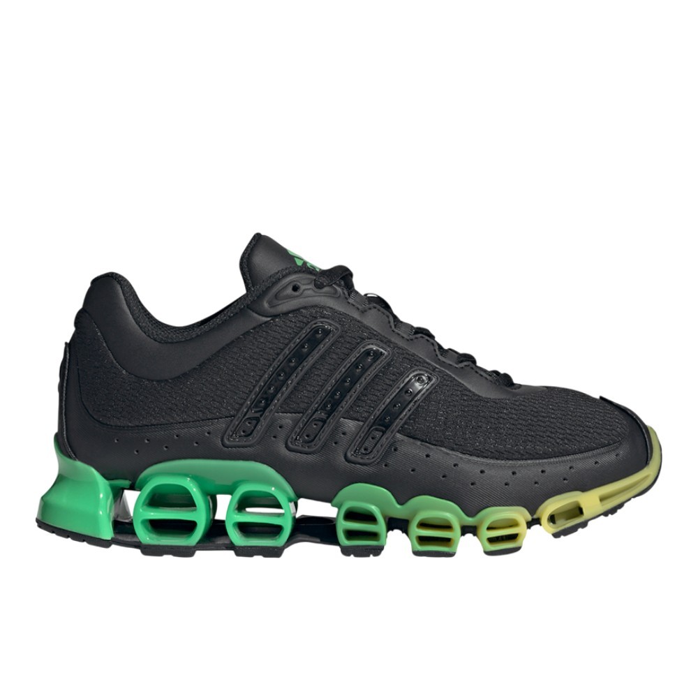 adidas Megaride Lace Up  Womens Black, Green Sneakers Casual Shoes JI1988