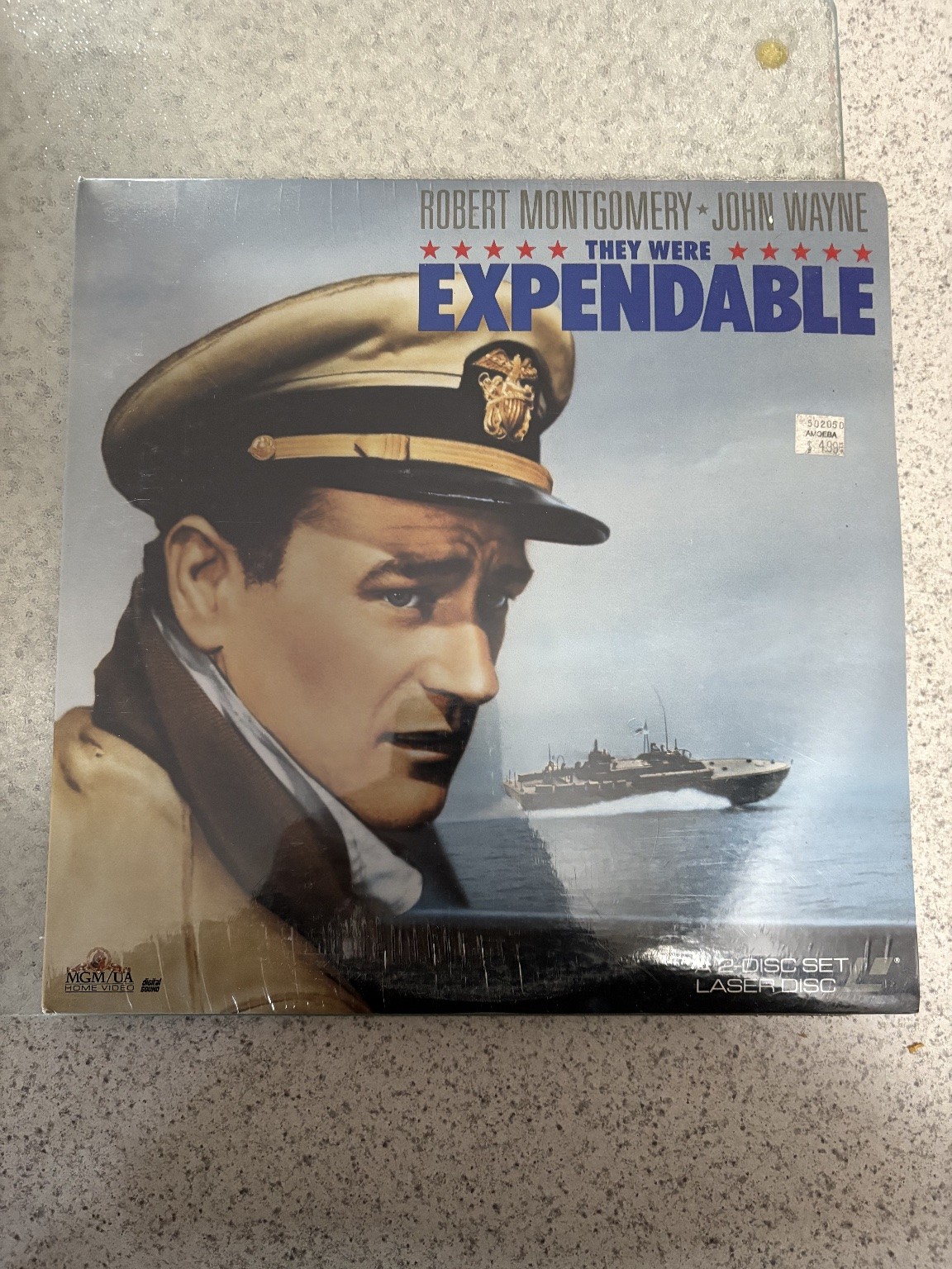 They Were Expendable LaserDisc 1945 War Classic 2-Disc Set MGM/UA new sealed