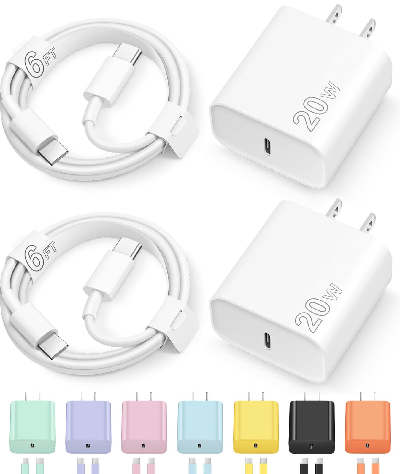 iPhone 17 16 15 Charger Fast Charging Type C Chargers USB C Charger Block iPhone
