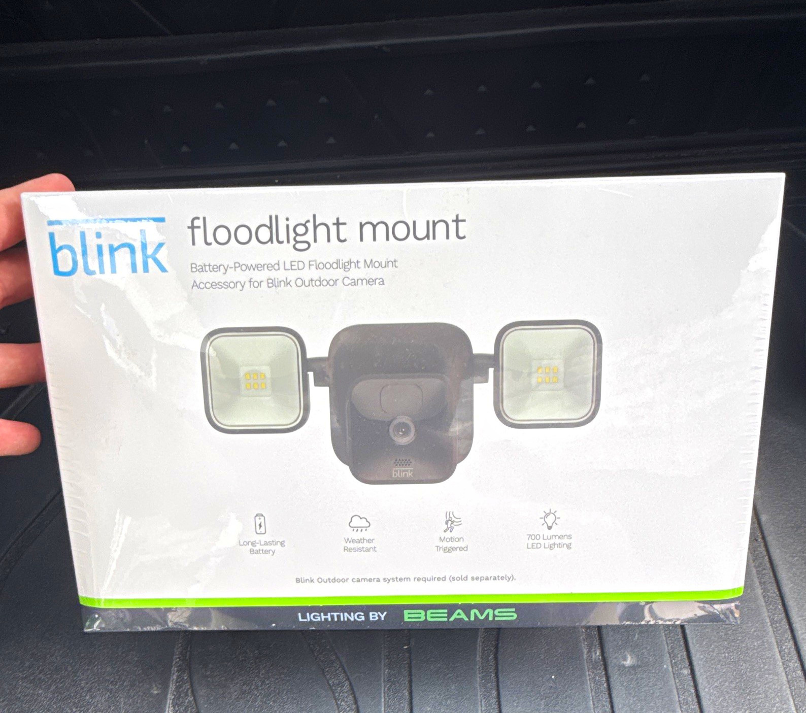 Blink Floodlight Mount Black Battery Motion-Triggered for Outdoor Camera