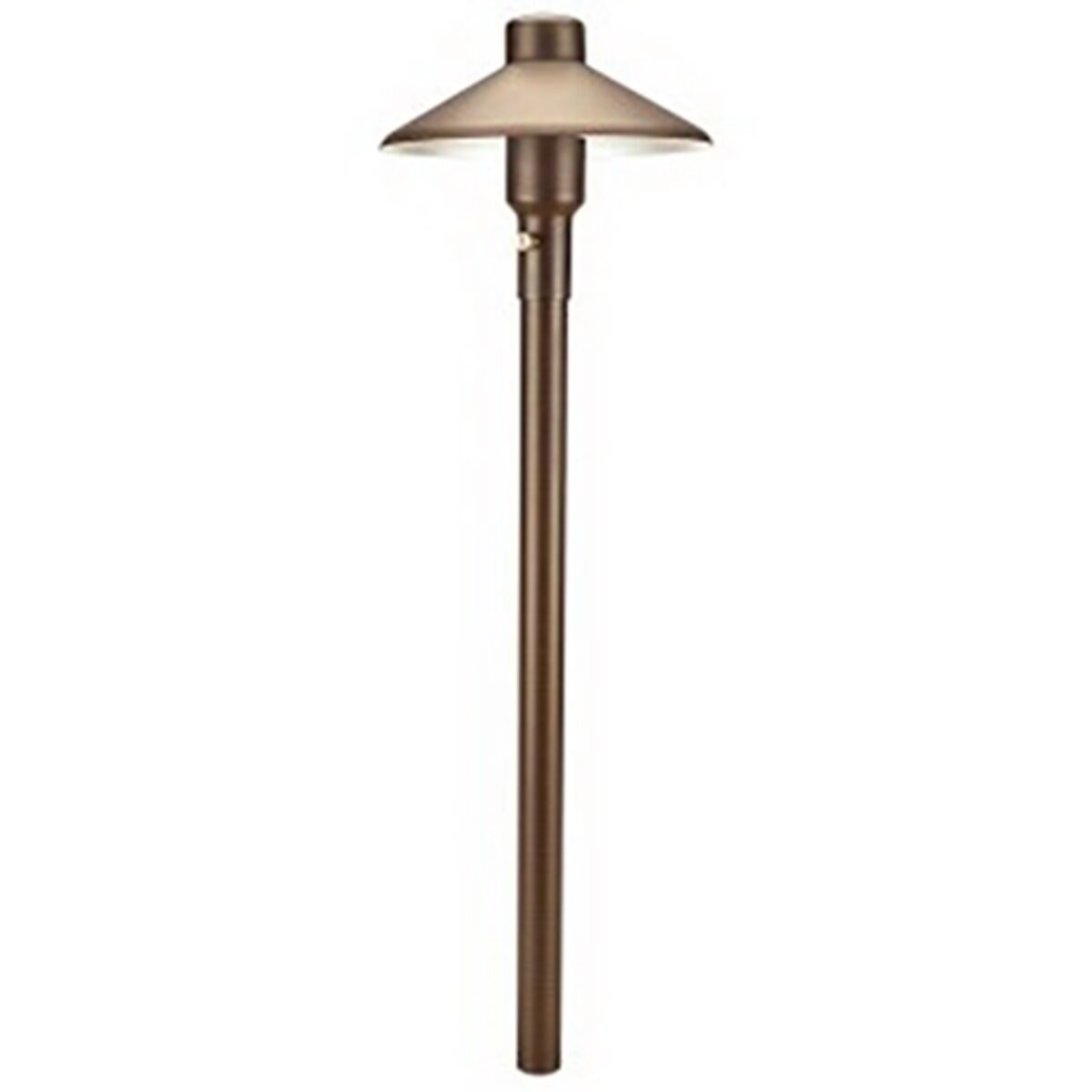 Unique Mercury 4" Path Light 12" Brass Weathered 2W 3000K
