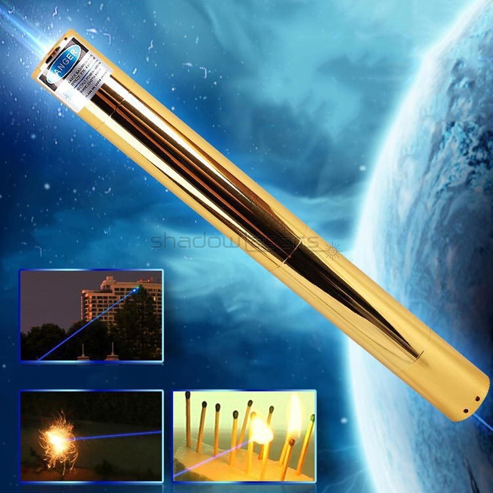 BX5-M 450nm Adjustable Focus Visible Blue Laser Pointer Pen Laser Beam Laser US