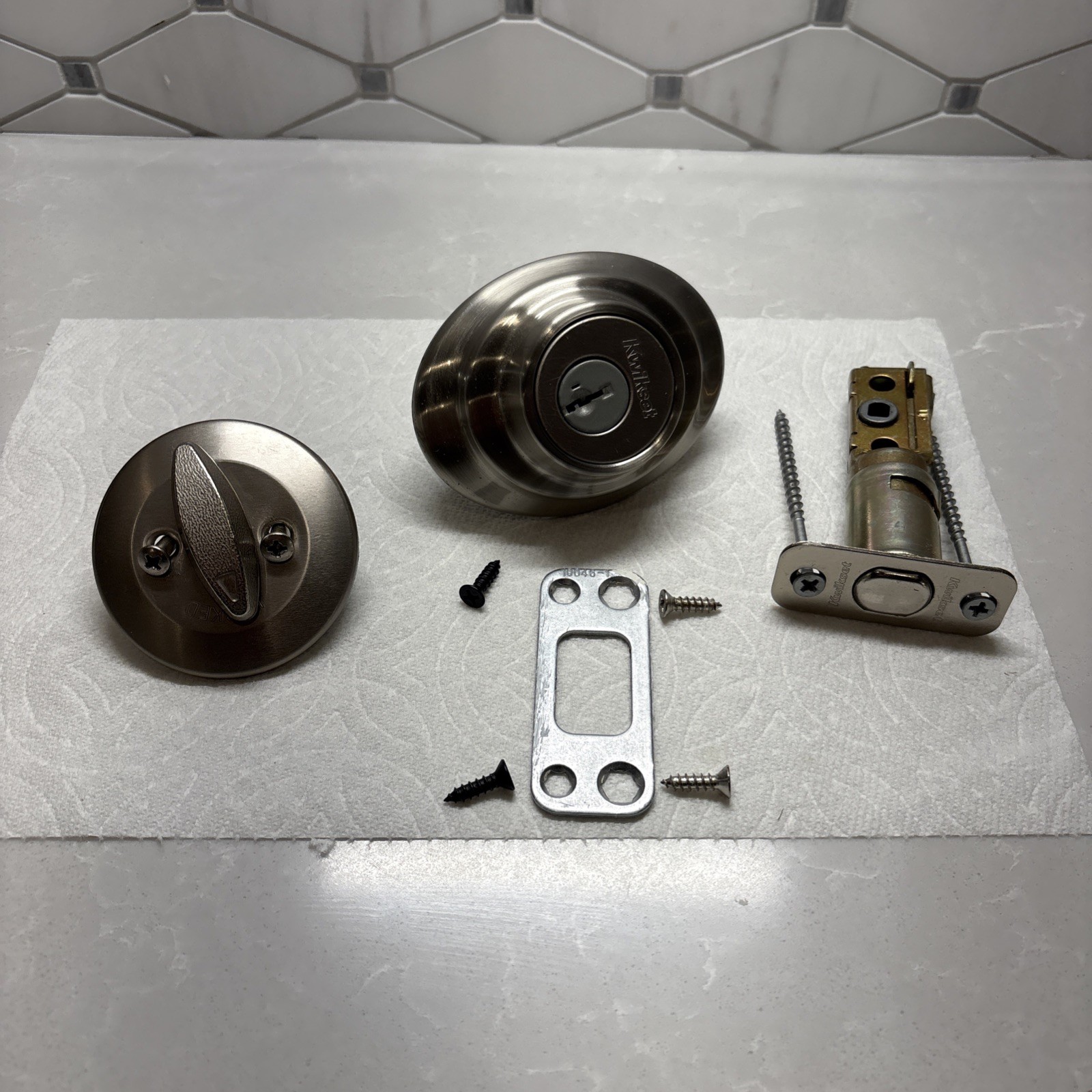 Kwikset Satin Nickel Keyed One Side Single SmartCylinder Deadbolt 💥