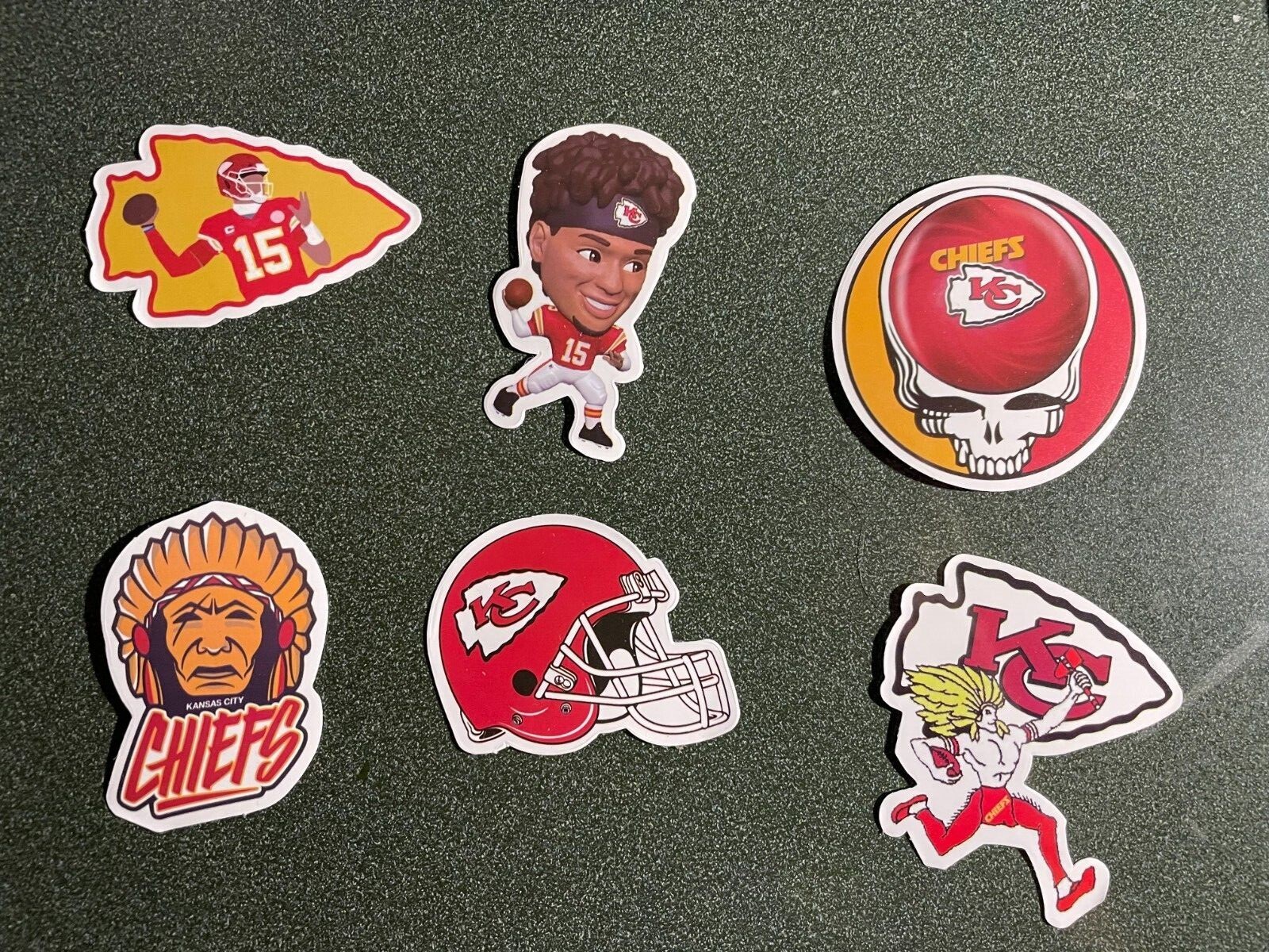 KC Kansas City Chiefs Football Stickers Selling Individually