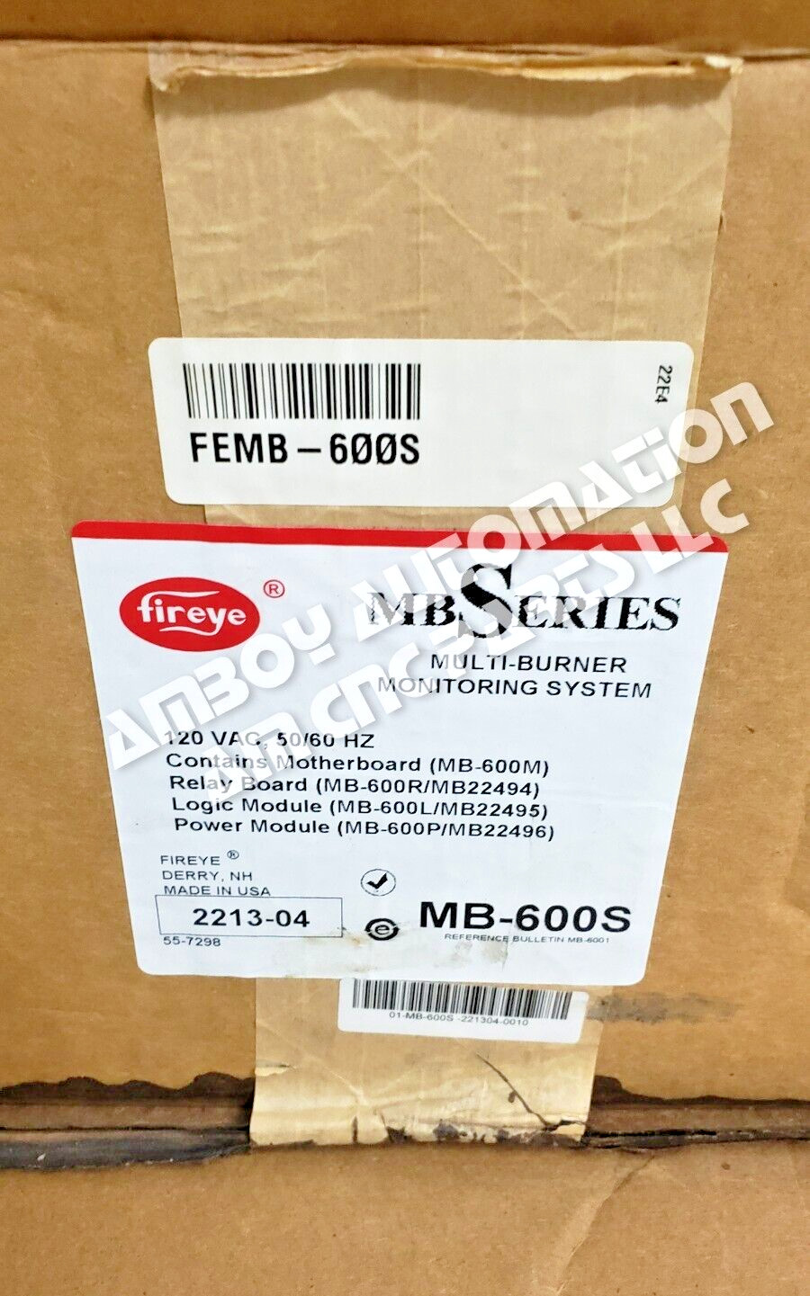 NEW FIREYE Honeywell MB-600M /MB-600S MB Series Monitoring Motherboard