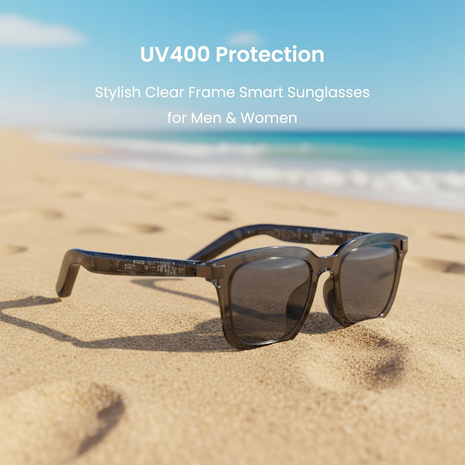 G2 Smart Glasses Bluetooth Sunglasses with Speakers – Touch Control Bluetooth...
