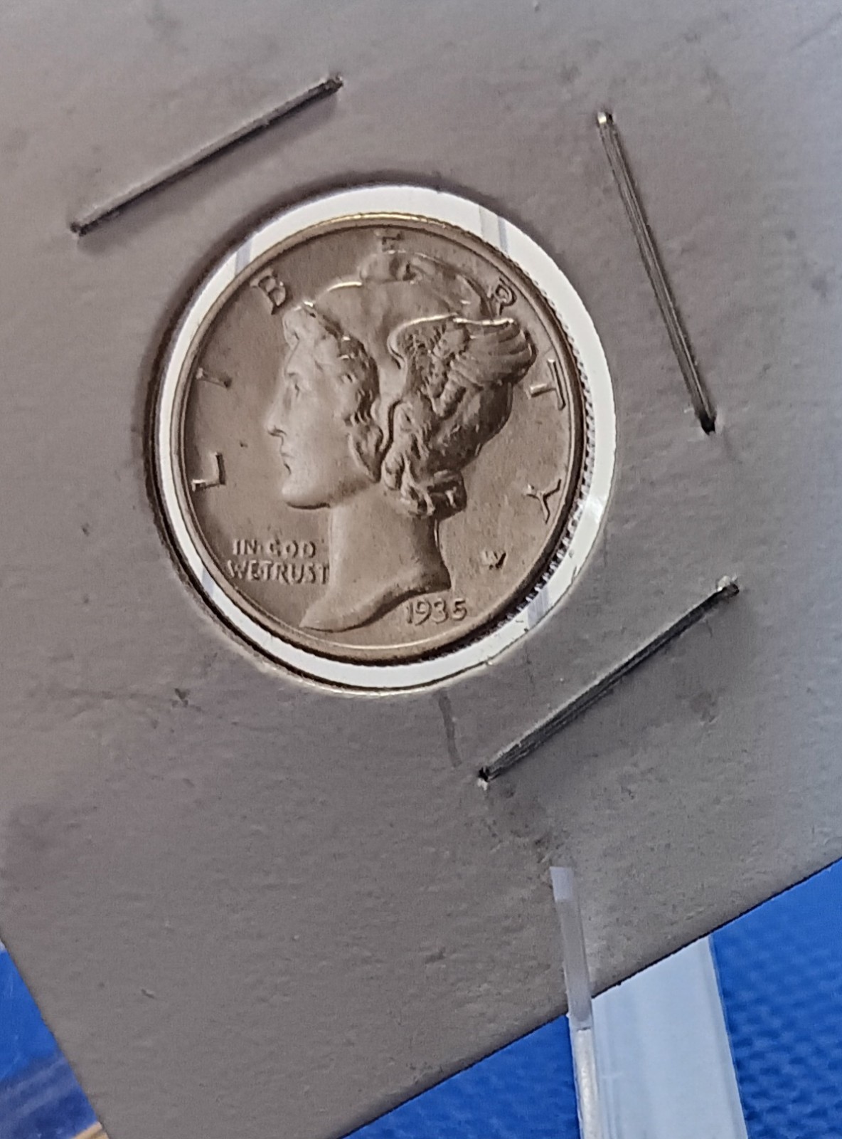 1935 P Mercury Silver Dime 808