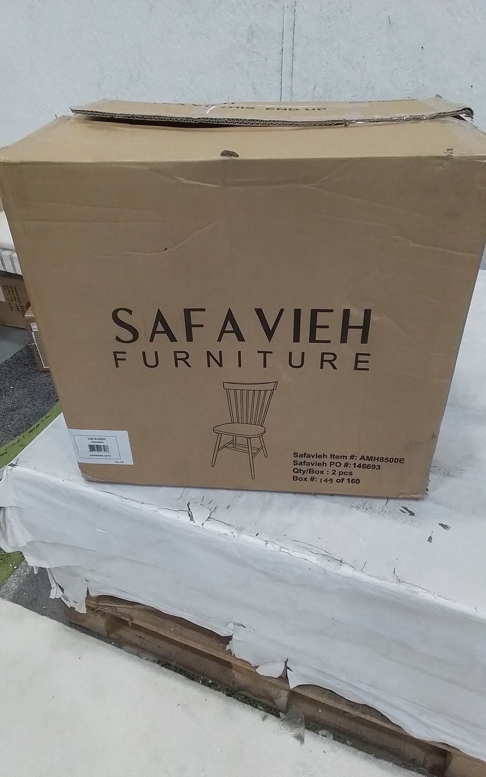 Safavieh PARKER SPINDEL SIDE CHAIR, Reduced Price 2172776935 AMH8500E