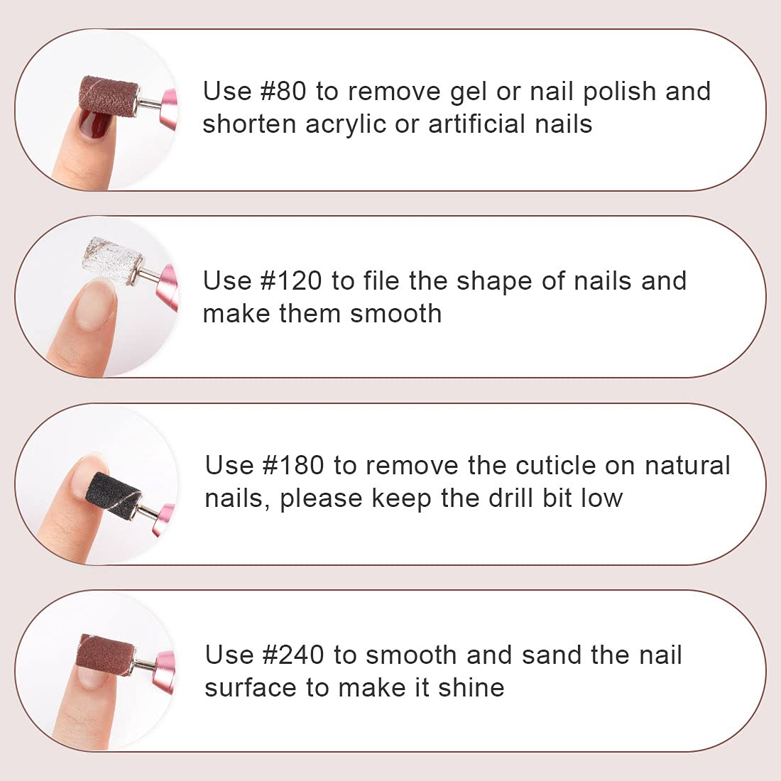 Professional Thick Toenails Set Manicure Pedicure Drill Kit
