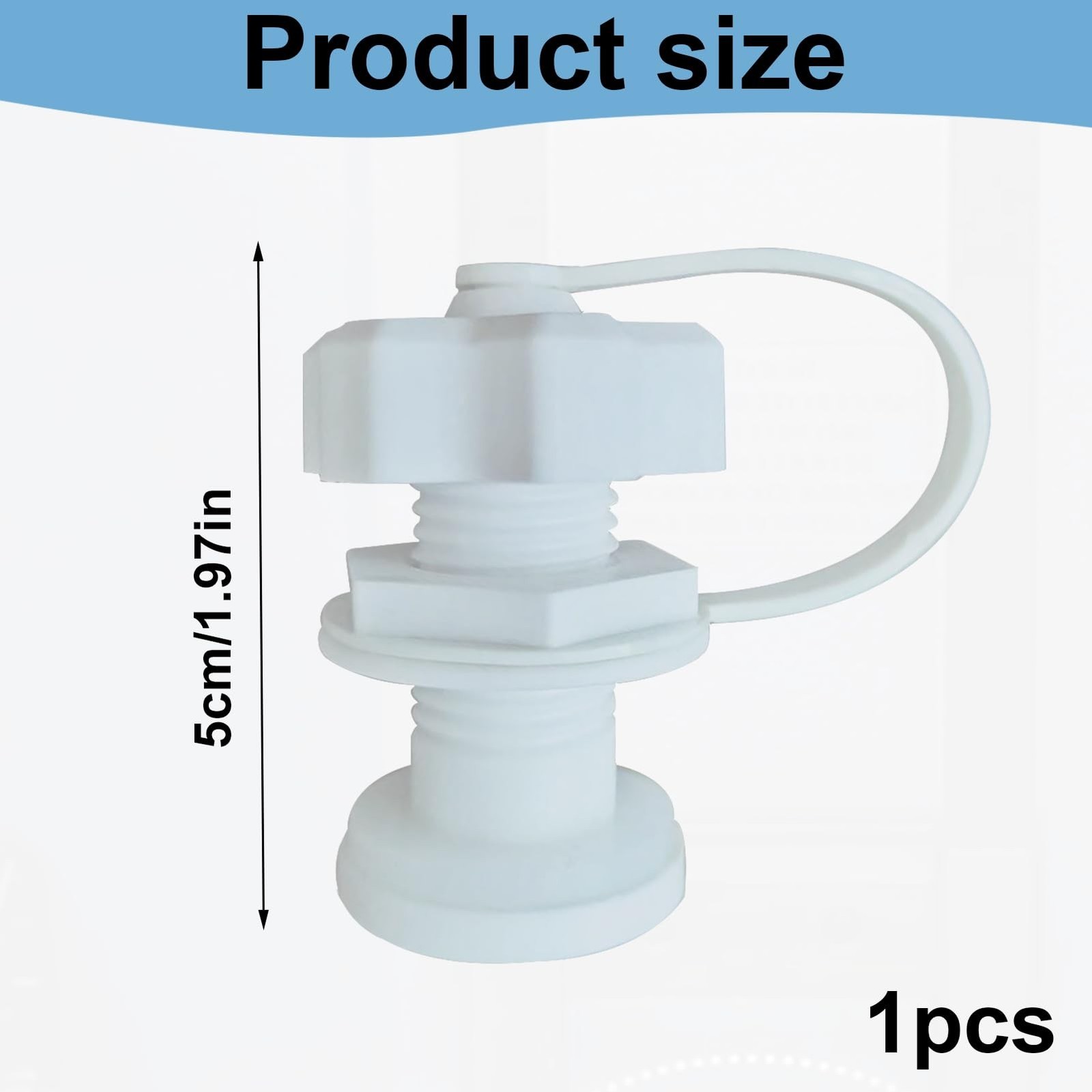 Cooler Drain Plug Kit – Replacement Cooler Drain Plug, 1.97 Inch Length, C