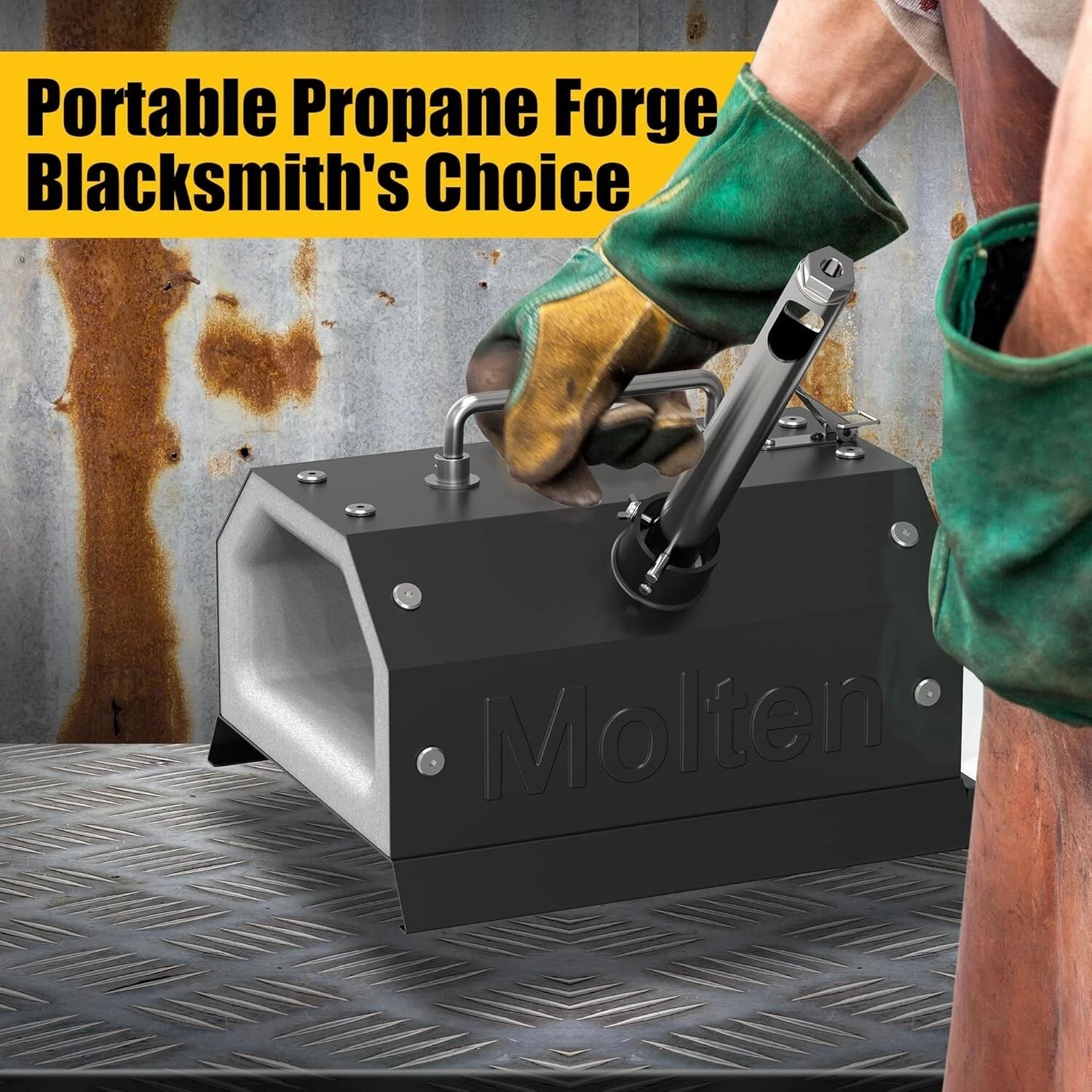 Blacksmith Forge Starter Kit Single Burner Stainless Steel with 30PSI Regulator