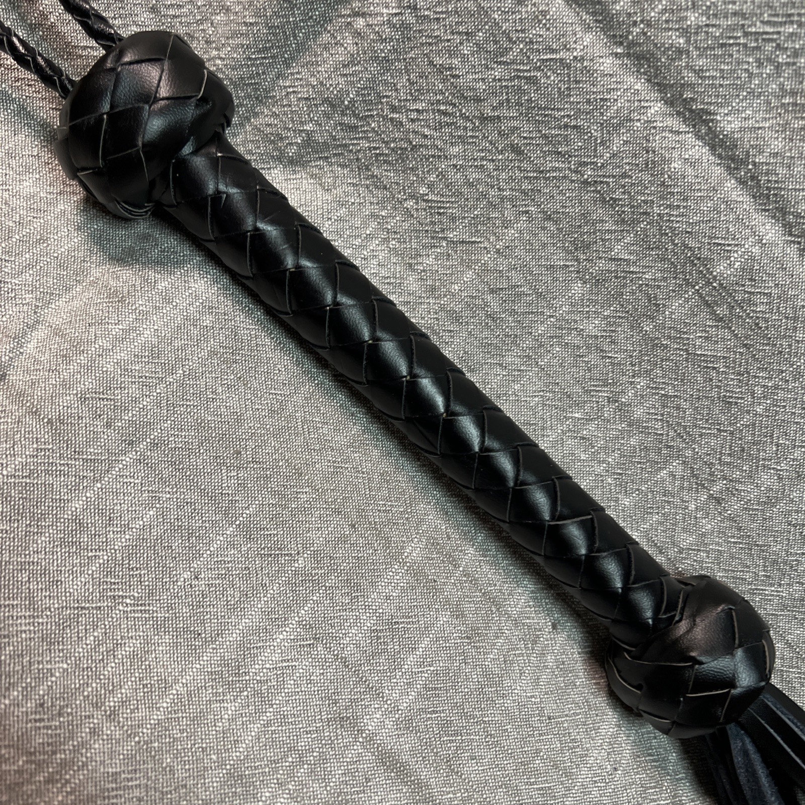 Leather 18” Whip With 9 “ Handle 4.5” Wrist Loop