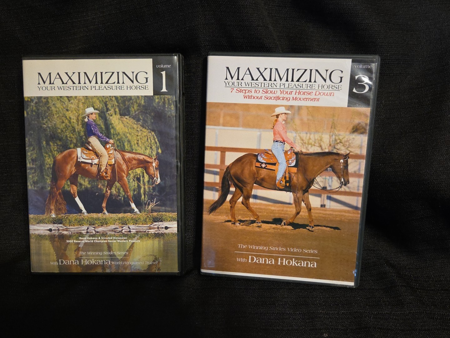 *LOT OF 2* MAXIMIZING Your Western Pleasure Horse DVD Vol 1 & Vol 3 Dana Hokana