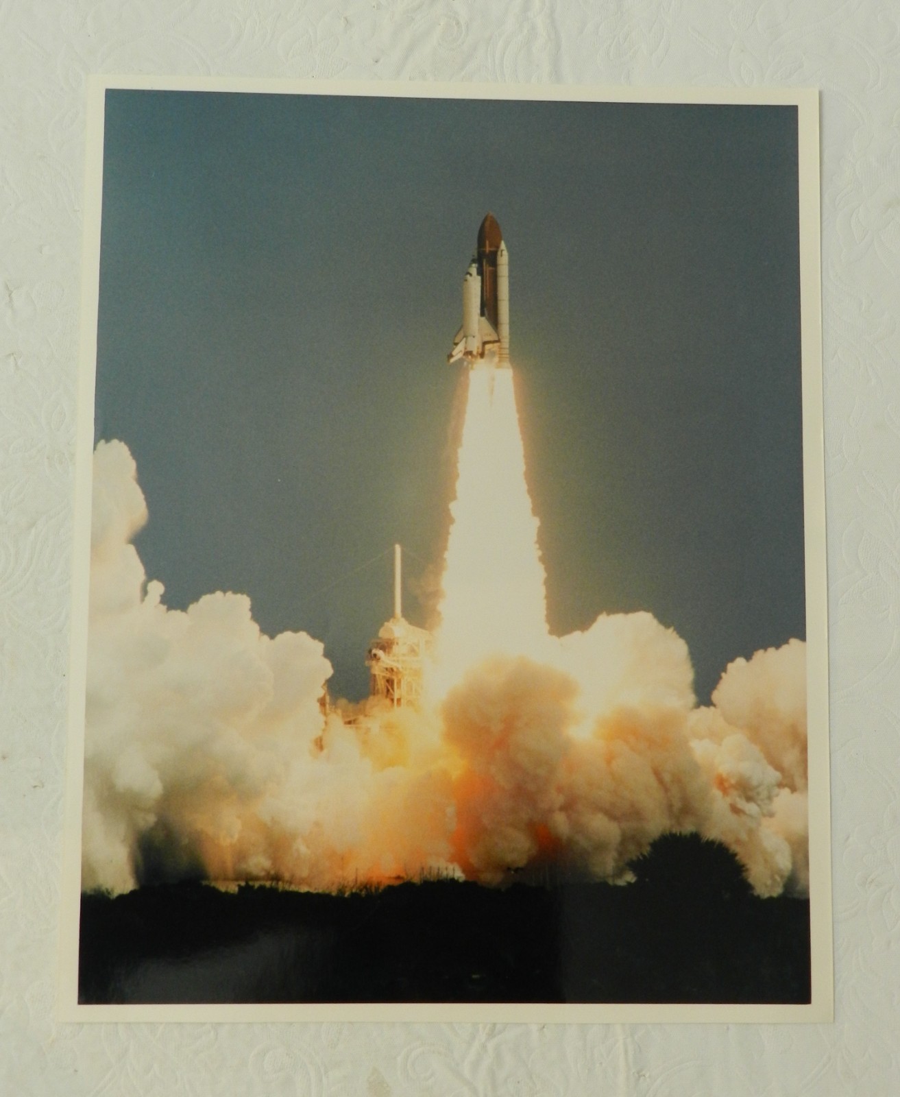 NASA Space Shuttle Launch Color Photo, Uncredited, 8"x10" on Kodak Paper