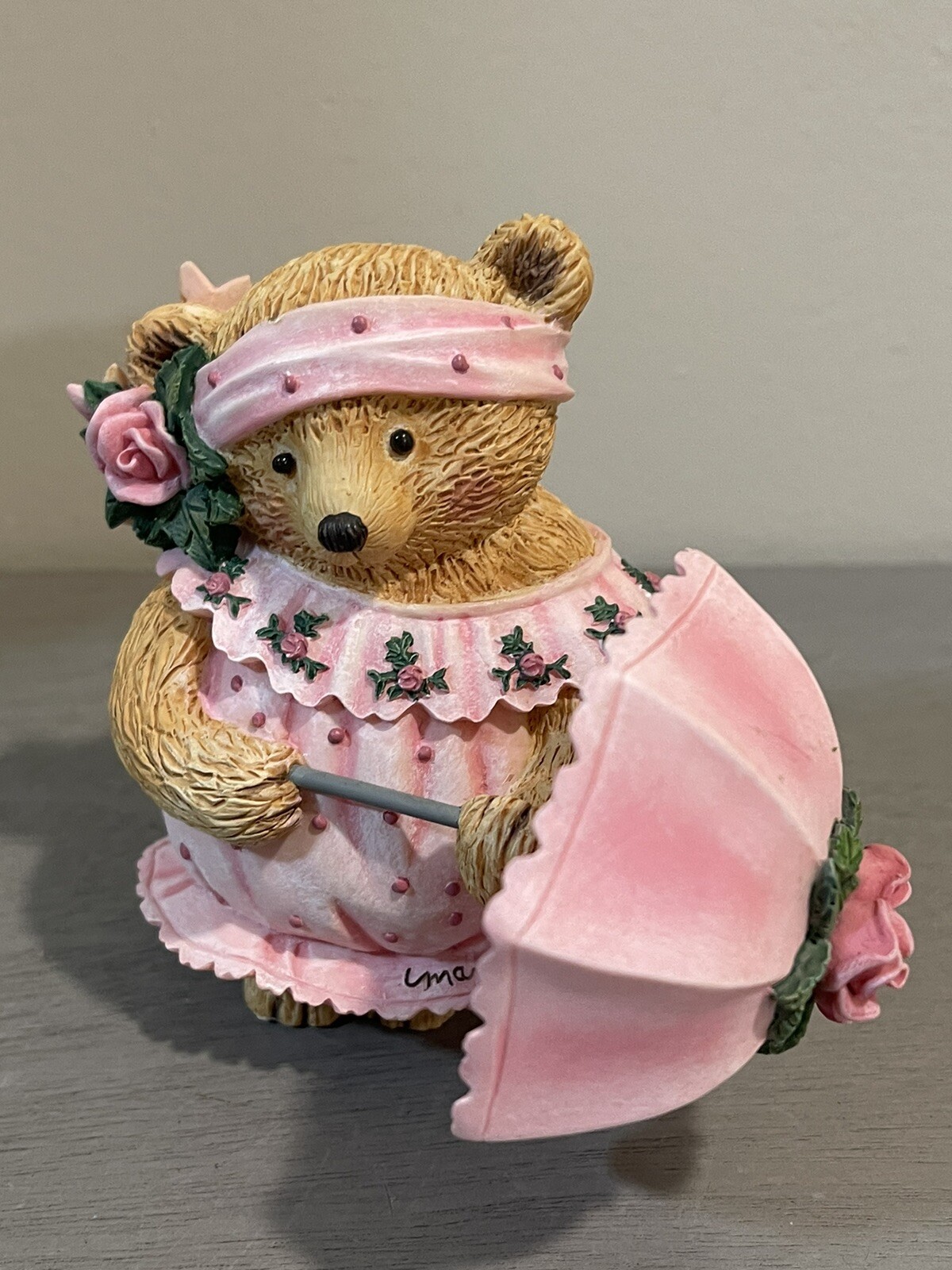 Cheerful Mary Teddy Bear Pink Rose Umbrella