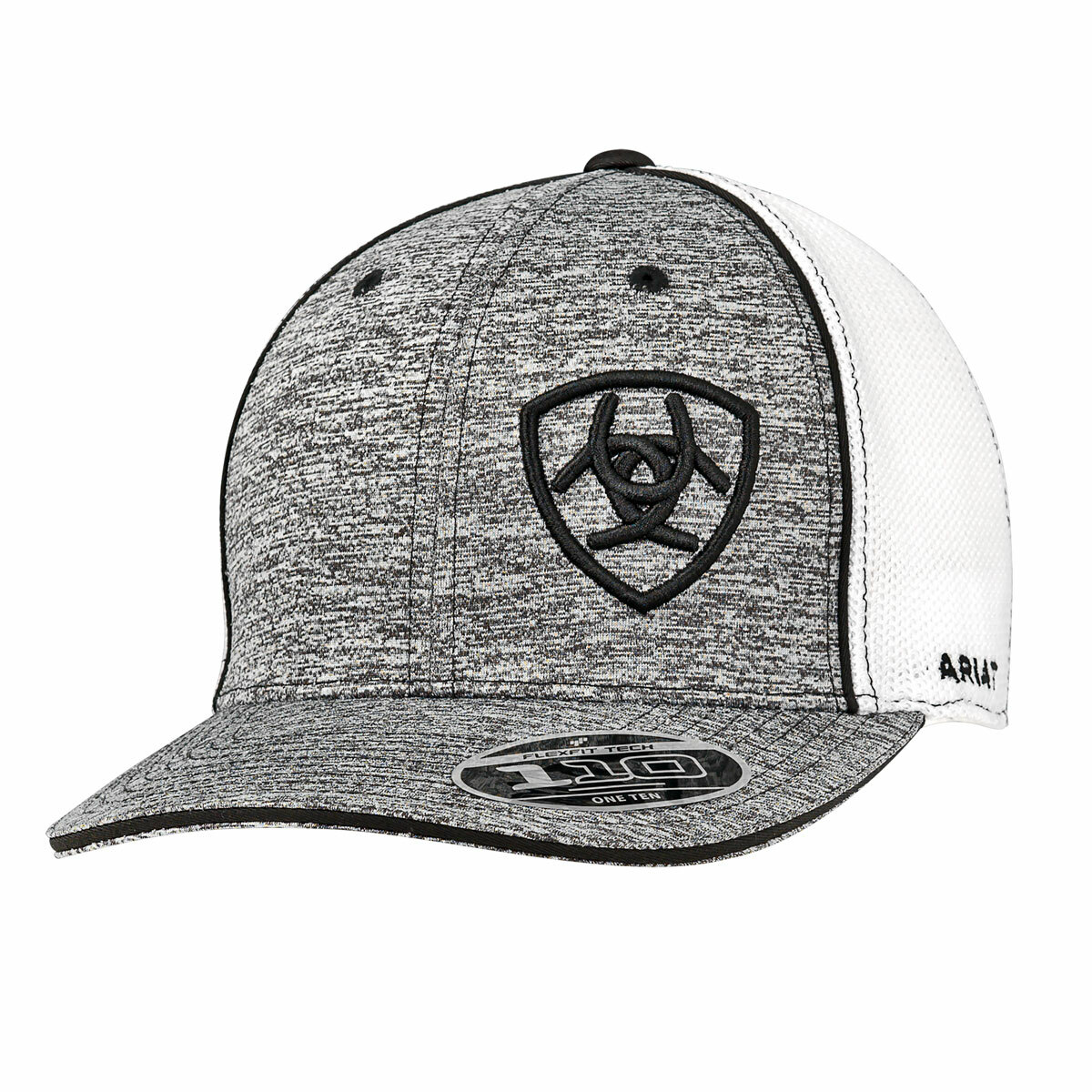 Ariat Mens Grey Heather Offset Logo Snapback Ball Cap 1504901
