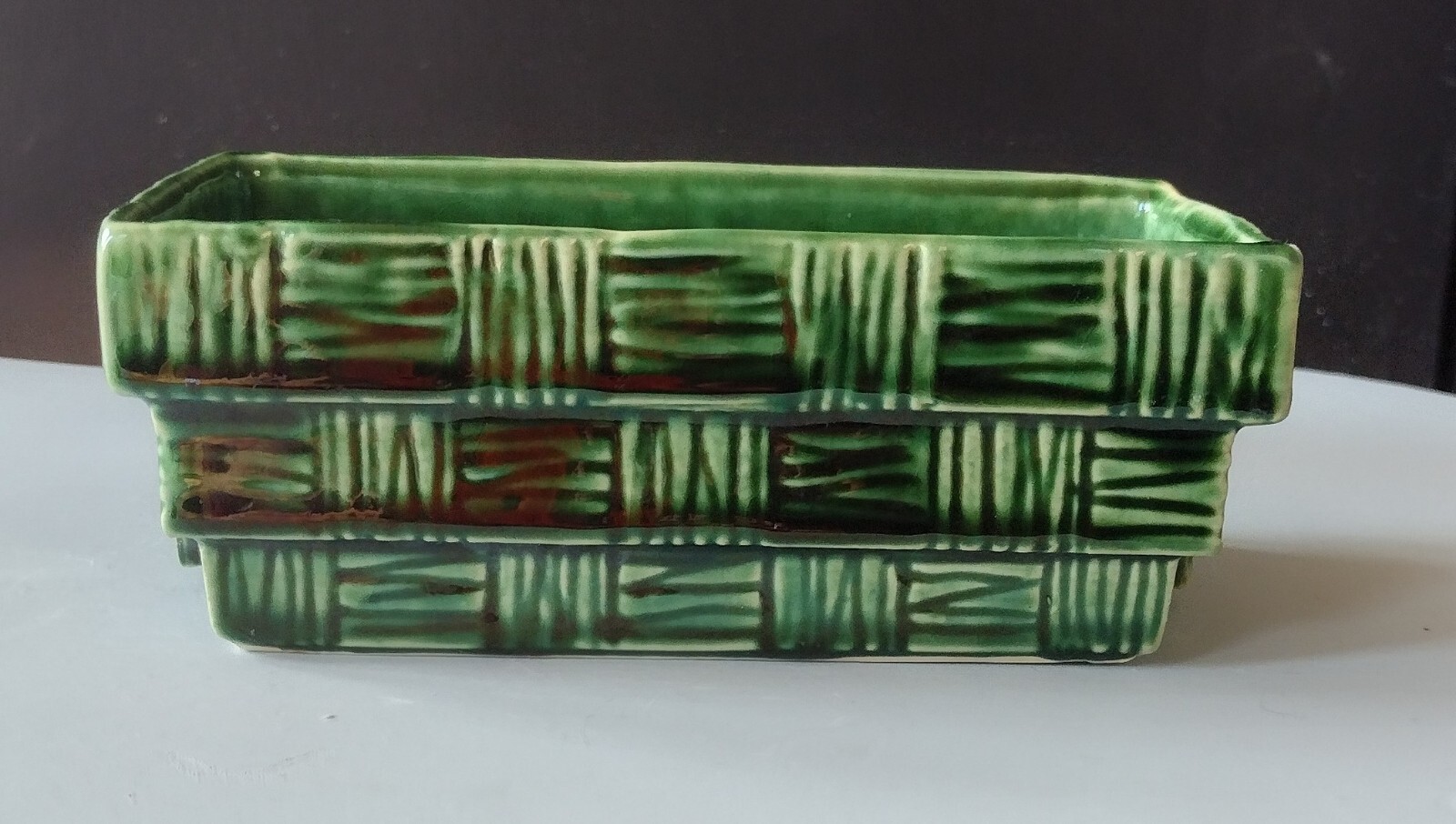 McCoy Pottery Shingle Rectangular Planter