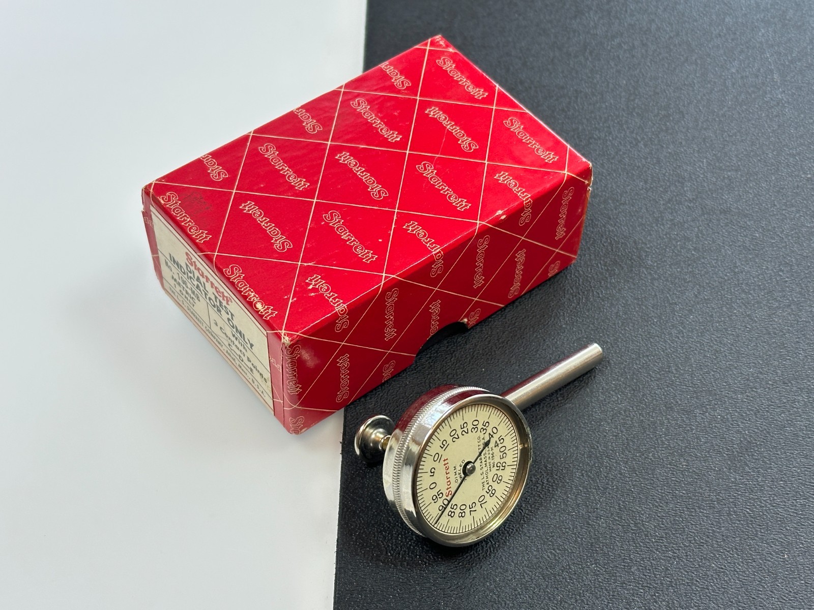 🇺🇸 NEW Starrett Tools USA 196MB Universal Back Plunger Test Dial Indicator NOS