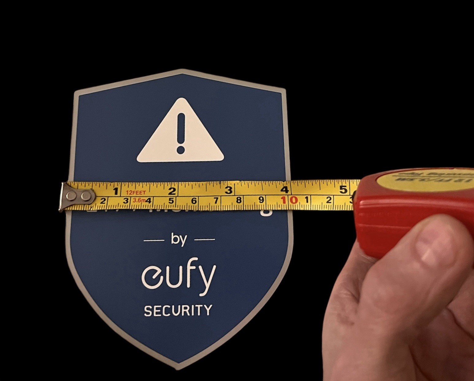 4 Pack EUFY Security Stickers Window Door Decal 24/7 Warning Monitoring