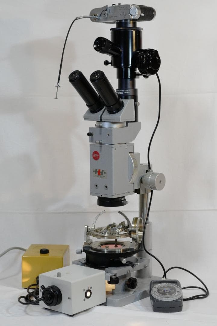 microscope antique collectible Leitz's "Elber" Stereo Polarizing Microscope