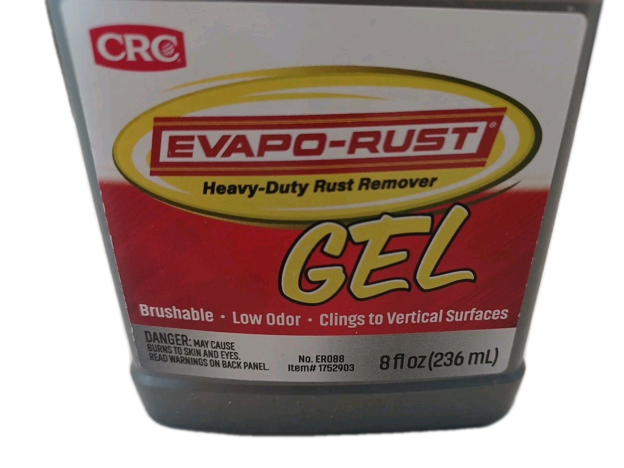 Crc Evapo-rust Gel RUST REMOVER, 8 Fl Oz, Rust Remover for Vertical Surfaces