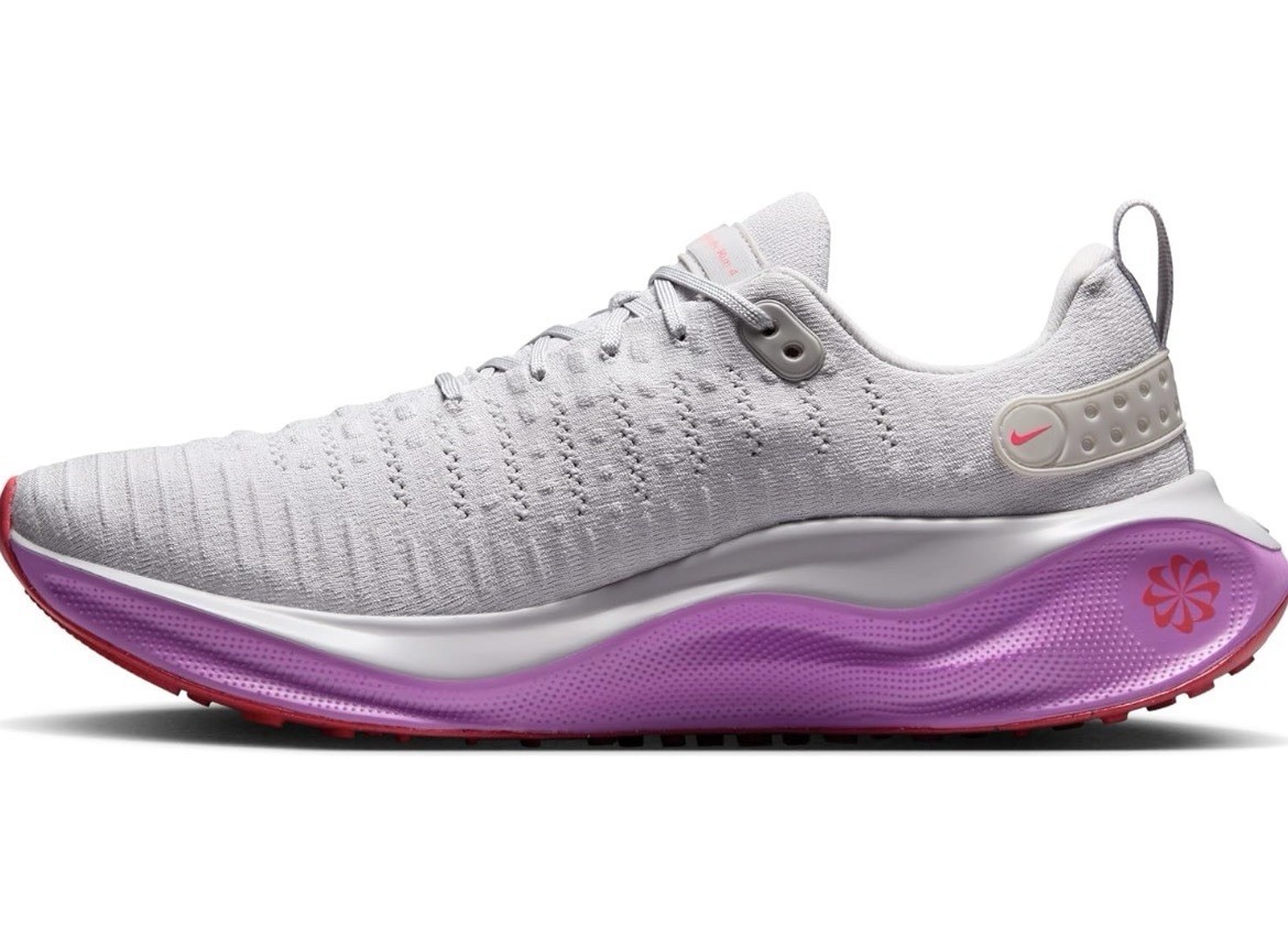 Nike ReactX Infinity Run 4 Vast Grey Hyper Violet Bright Crimson DR2665 Men’s 11