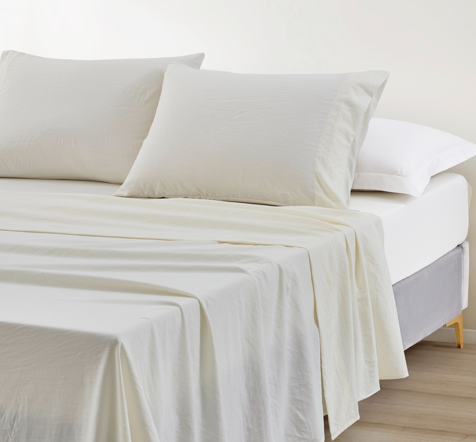 Chezmoi Collection Soft Washed Brushed Microfiber Deep Pocket Sheet Set