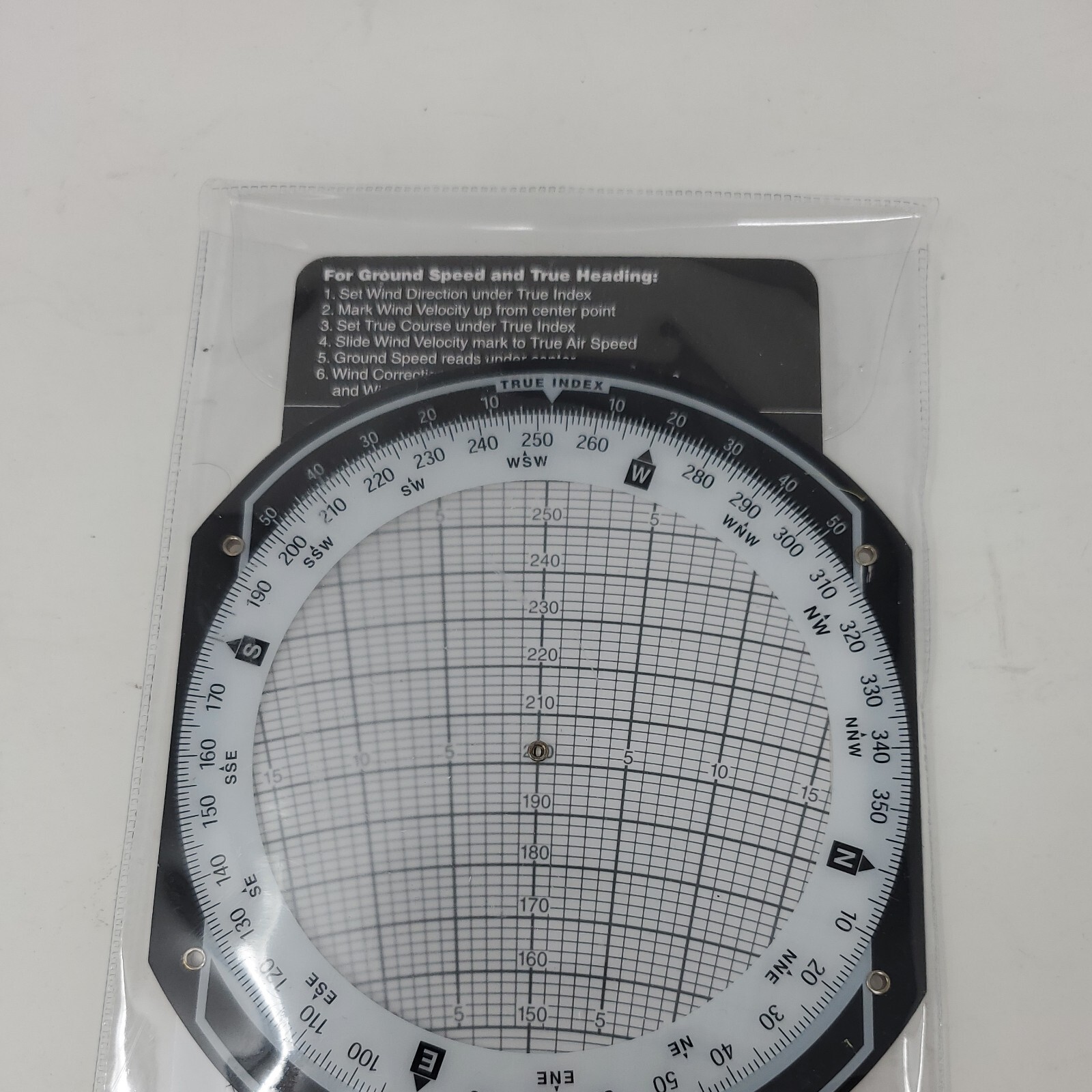 ASA AirClassics E6-B Aviation Pilot Flight Computer Whiz Wheel w/CASE