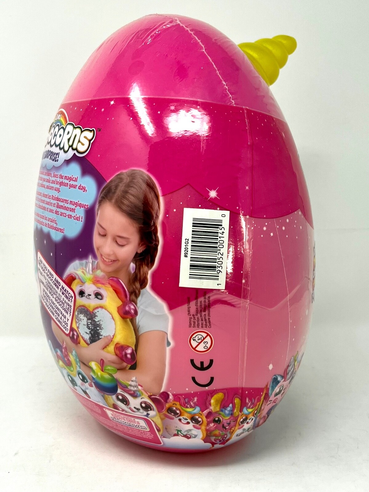Rainbocorns 9201G2 Sequin Surprise Monkeycorn (Yellow) Plush in Mystery Egg