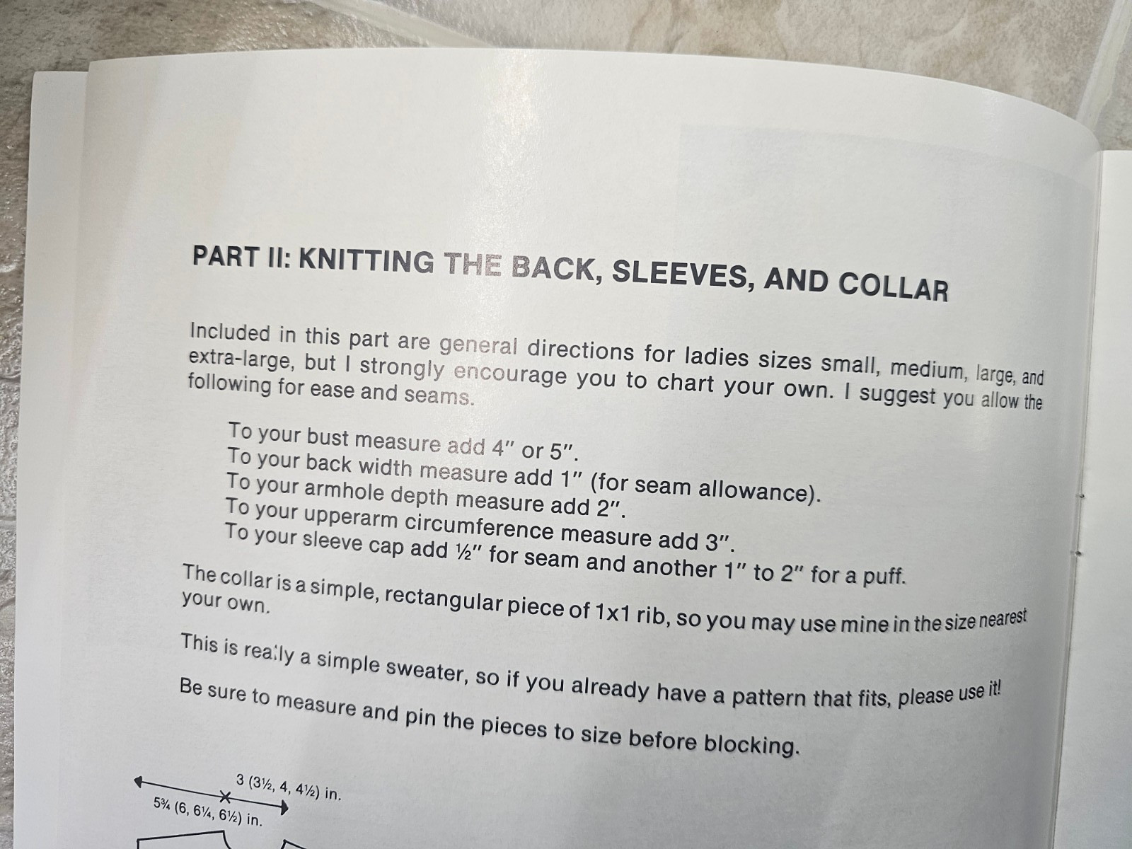 PDQ Sweater Panel Design Quilting w/ Machine Knitting Sleeves Pattern