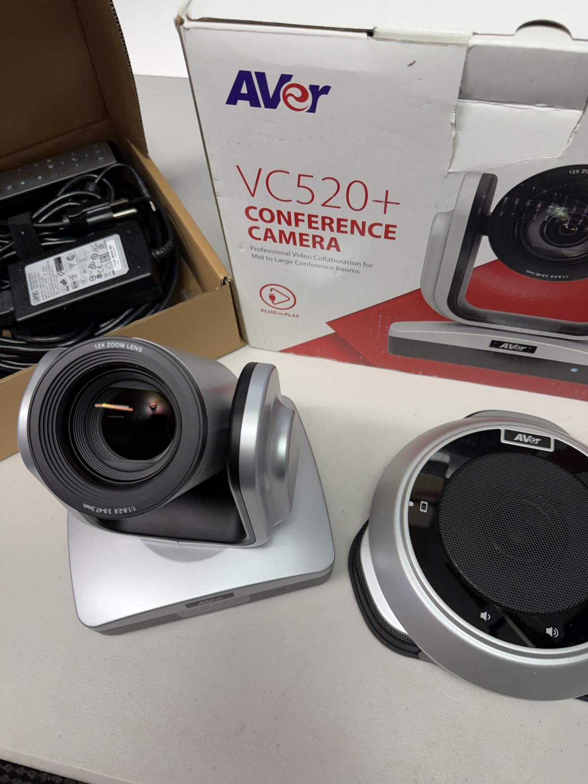 AVer VC520+ PTZ Camera System New Open Box Complete Podcast Streaming Webcam