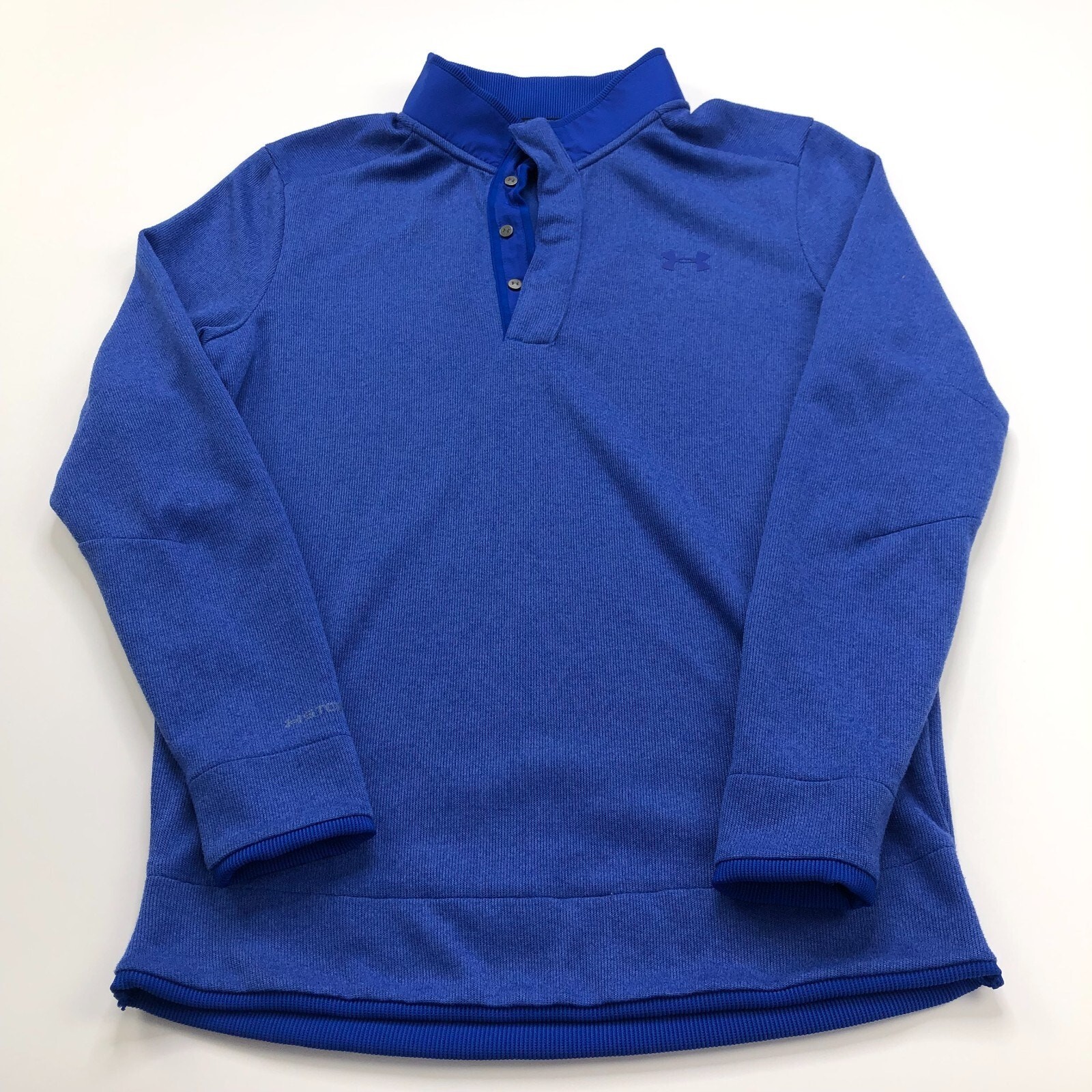 Under Armour Golf Loose ColdGear STORM Small Pullover Snap Mock Neck Sweater