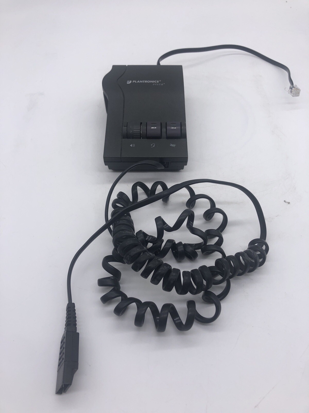 Lot of 10 PLANTRONICS M12 VISTA HEADSET AMPLIFIER PHONE AMP w/ QD CORD B0-6