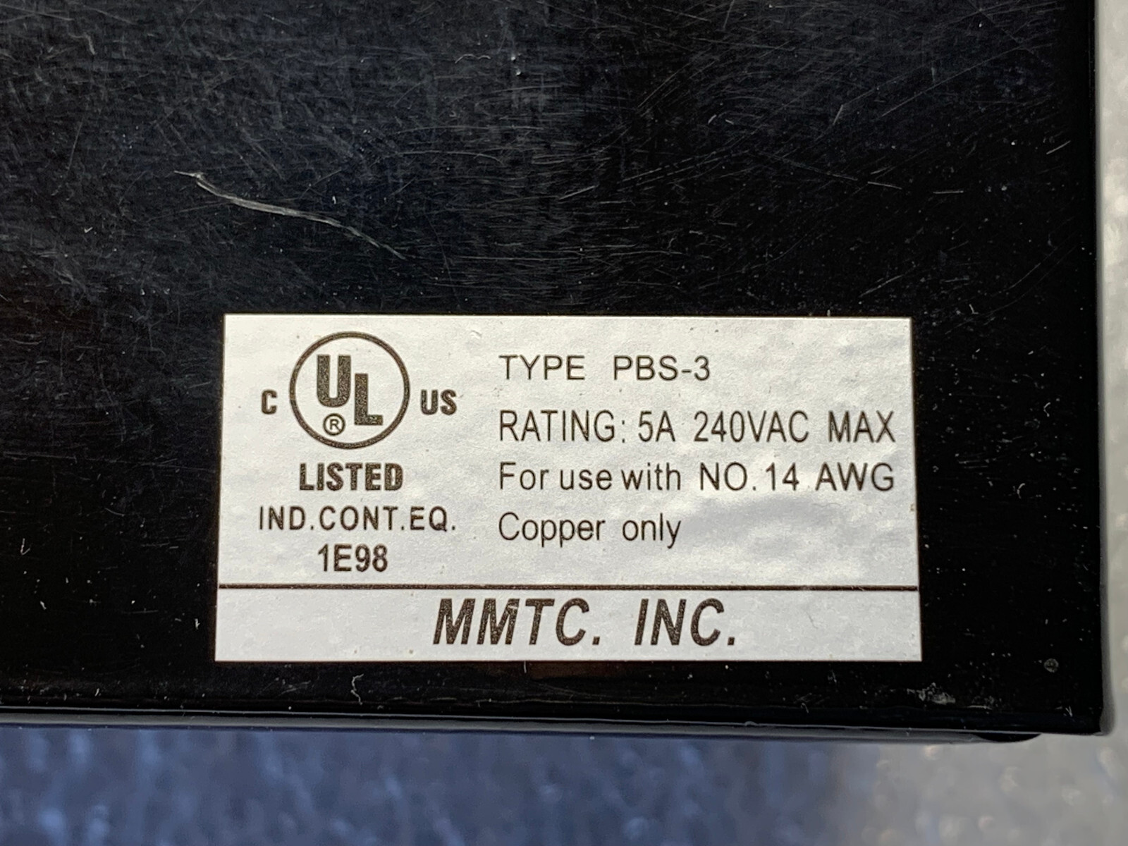 MMTC 3 BUTTON CONTROL STATION PBS-3 - 3 TOTAL AVAILABLE