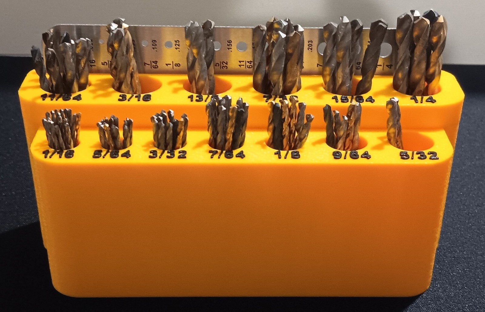 Drill Bit Holder Organizer Crafts Woodworking Garage
