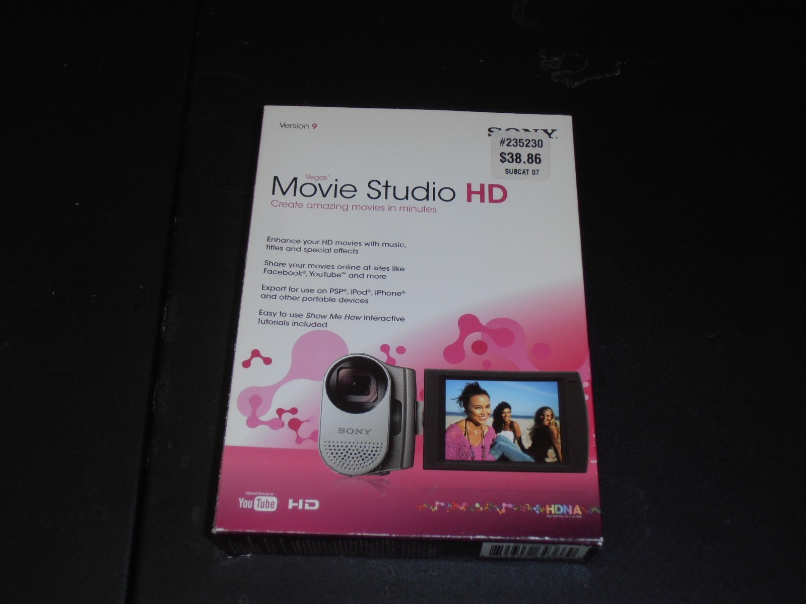 Sony Movie Studio HD Version 9 (PC, 2009) Factory Sealed