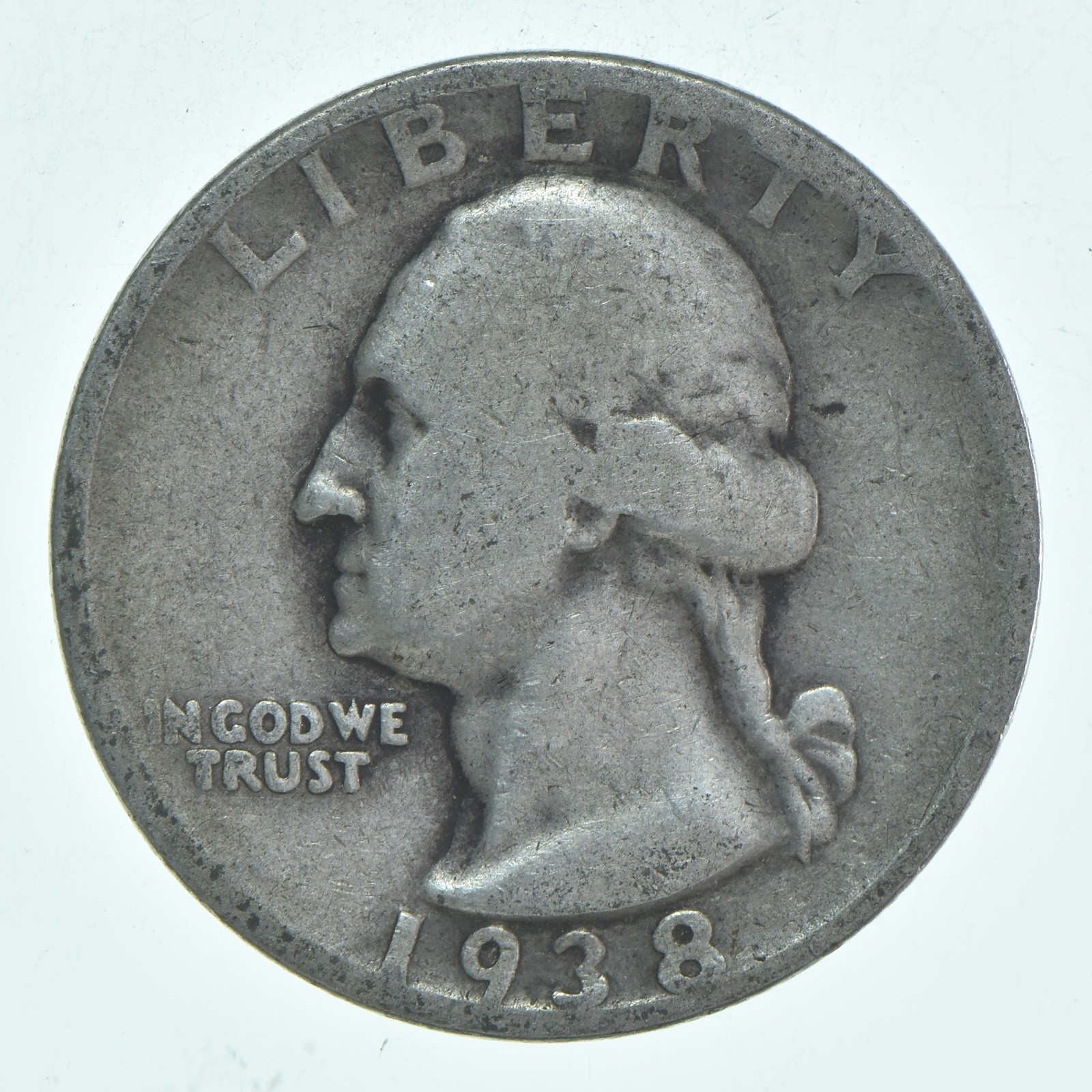 1938-S Washington Quarter Average Circ