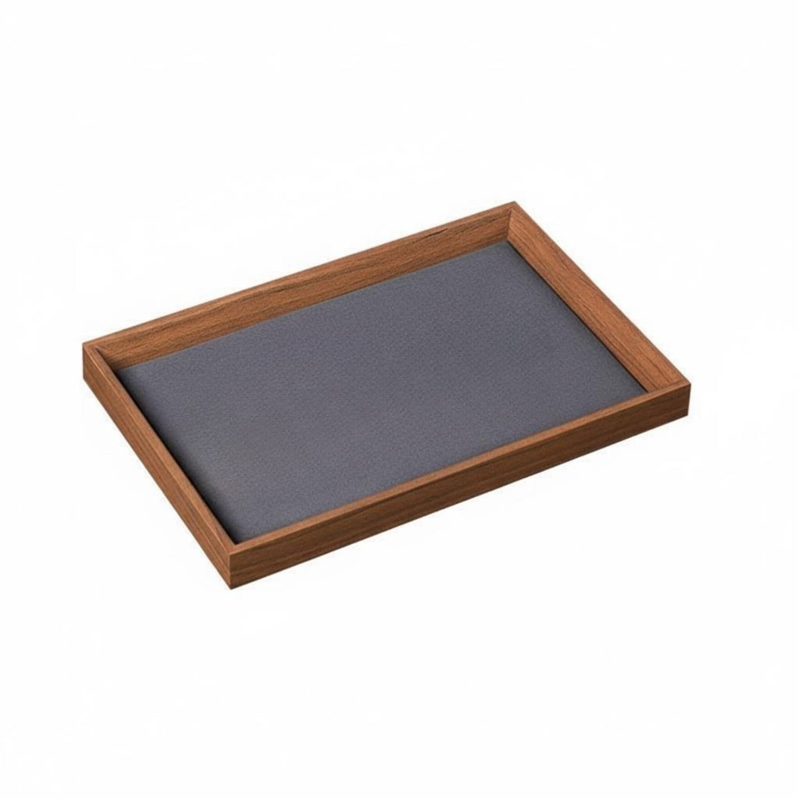 Black Walnut Display Tray Minimalist Design Wooden Jewelry Tray for Retail Shop