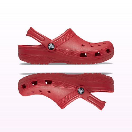 Red Crocs Classic Clogs Lightweight Unisex Casual Shoes Waterproof Casual Sandal