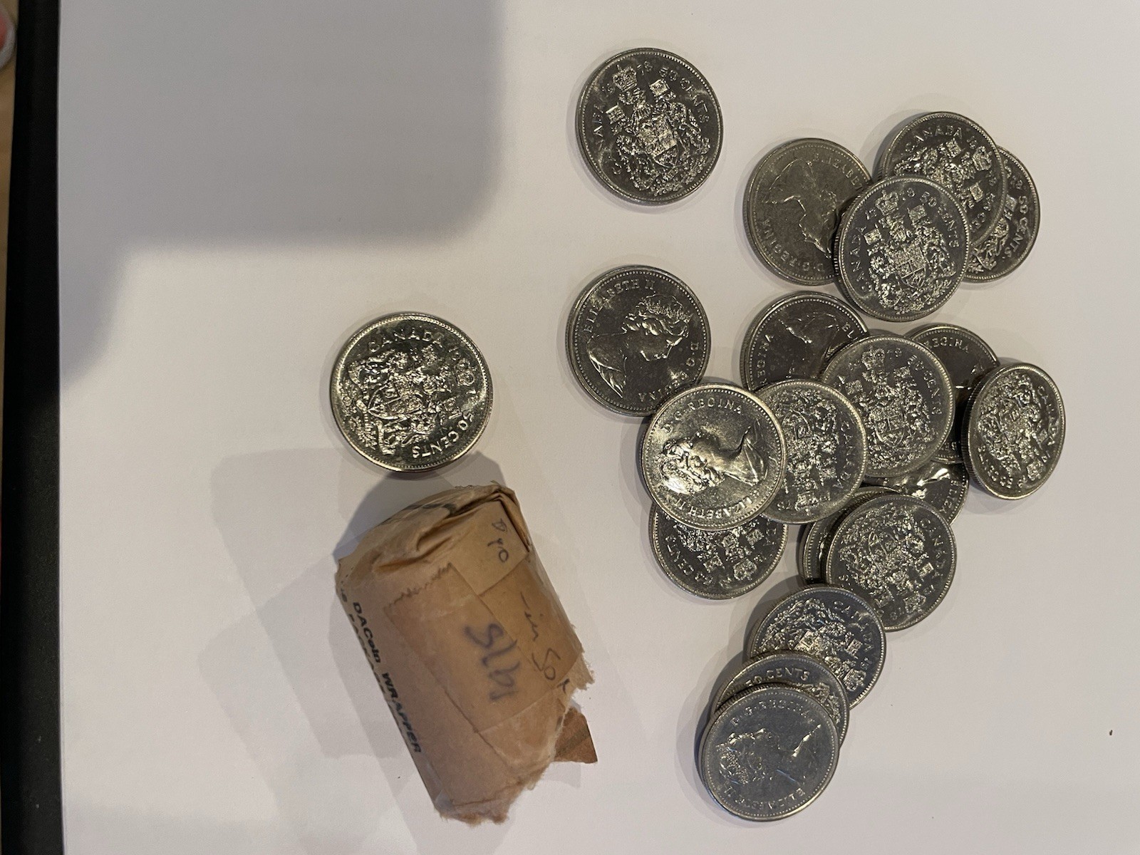 1978 Canadian 50 Cent Coins - Lot of 20 - Appears to Be Uncirculated Condition