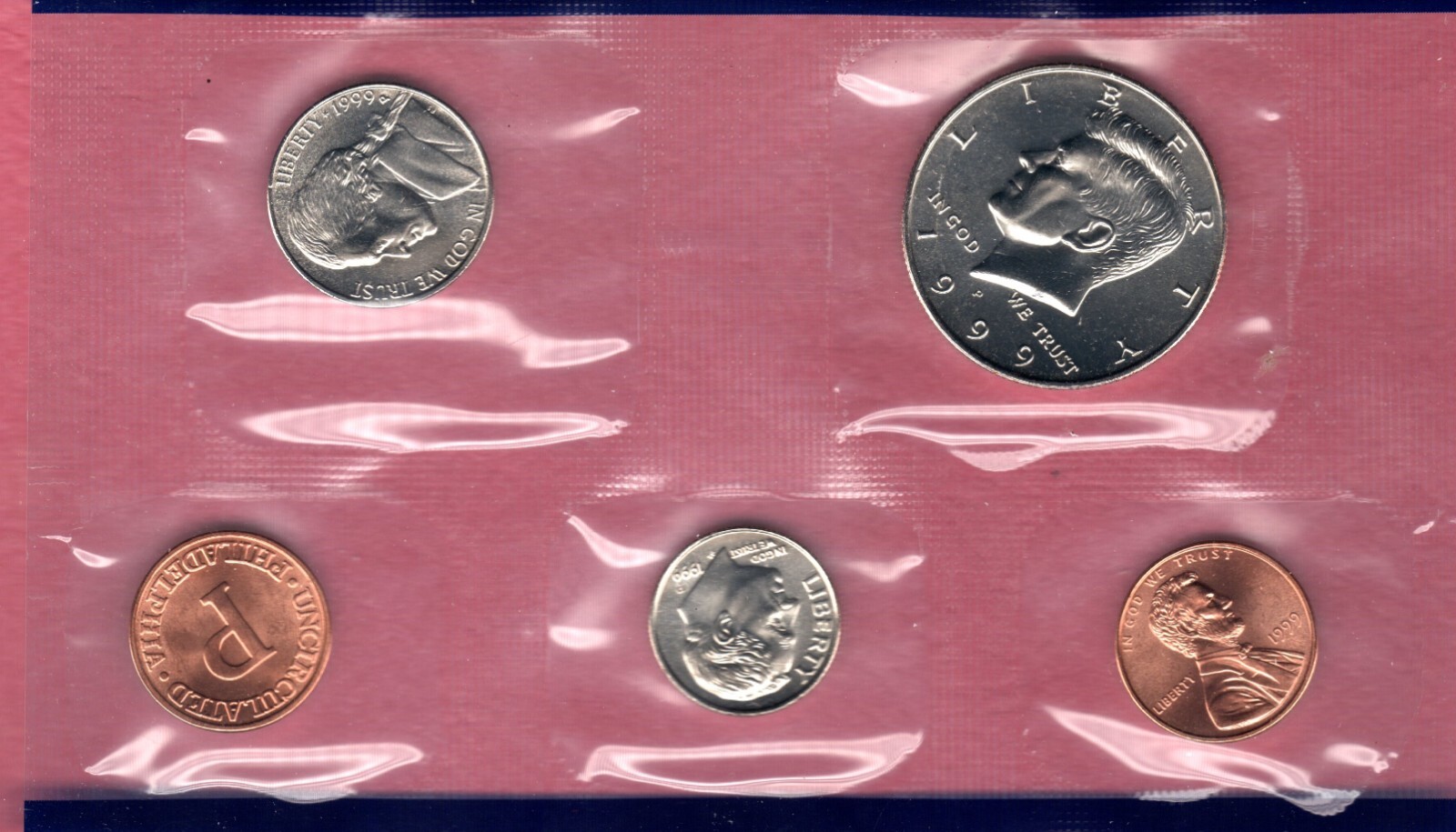 1999 U.S. MINT UNCIRCULTED COIN SET ACTUAL SET #b172