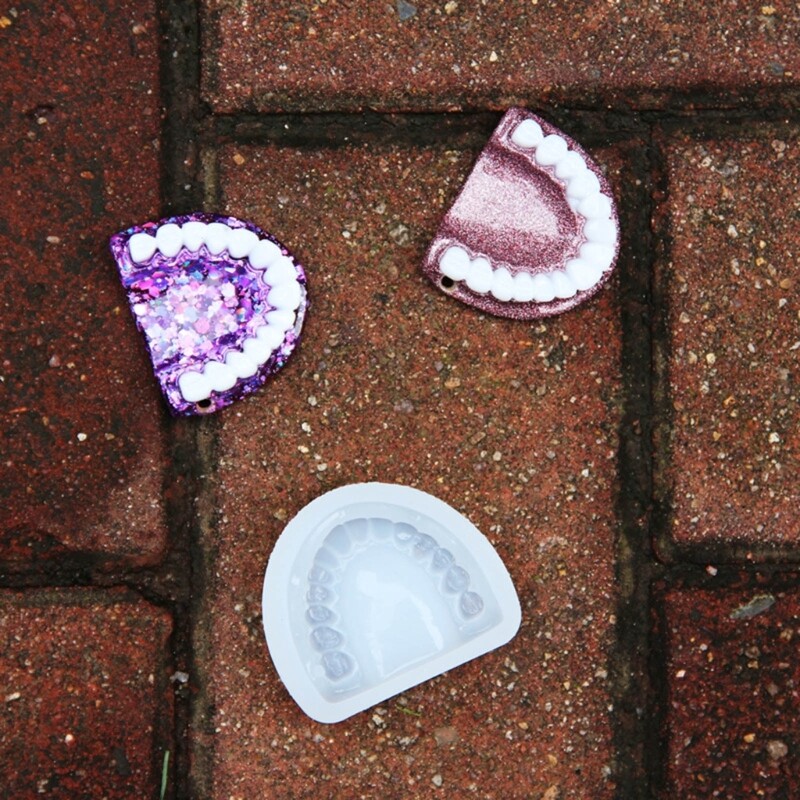 Silicone Mold for Keychain Pendant Teeth Shape Resin Mold