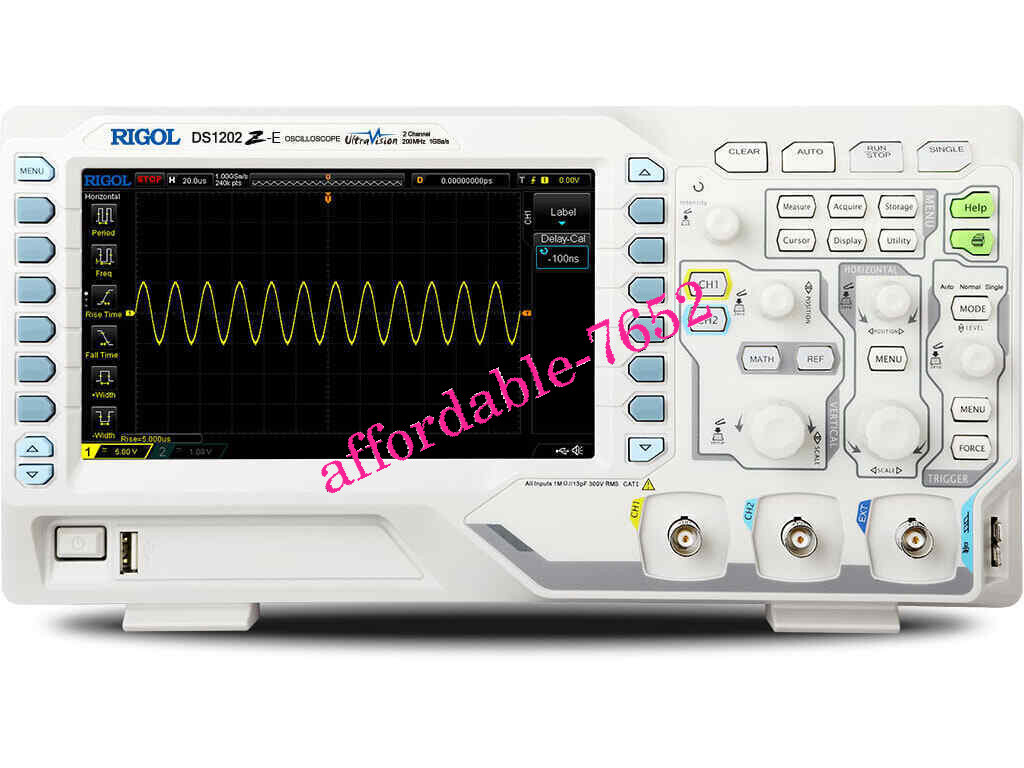 new Rigol DS1202Z-E - Two Channel / 200 MHz Digital Oscilloscope FedEx or DHL